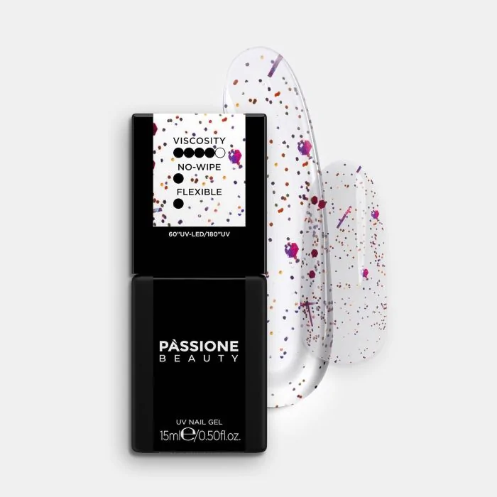 Party Gloss 15 ml - Top coat sans dispersion à effet pailleté