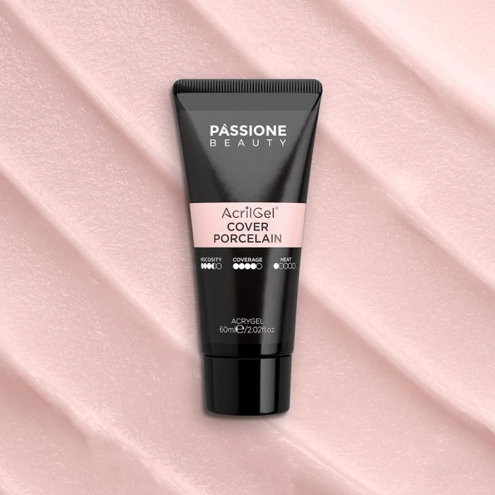 AcrilGel® Cover Porcelain 60 ml - Gel acrílico rosa nude claro cubriente - detalle 2