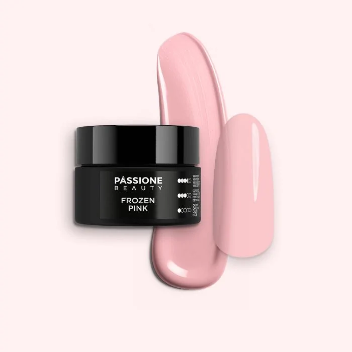 Frozen Pink 15 ml - Gel constructor tixotrópico rosa natural claro de densidad media-alta