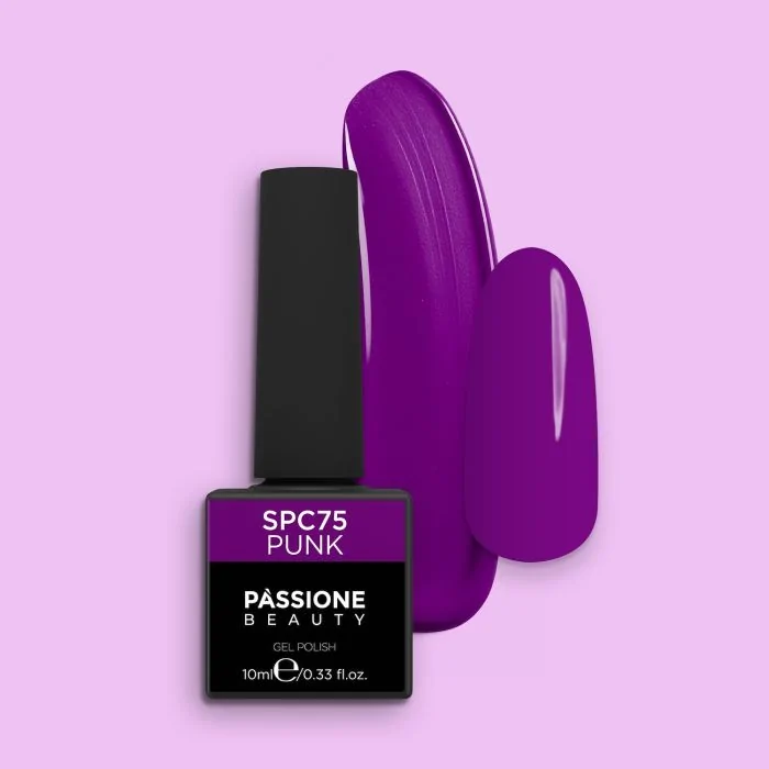 Esmalte Semipermanente EPC75 Punk - Esmalte semipermante EPC75 Punk, morado intenso