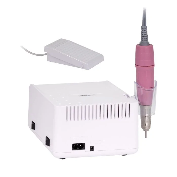 Torno Saeshin Strong B135 con mango 120II rosa - Torno profesional para uñas, para manicura y pedicura estética - detalle 2