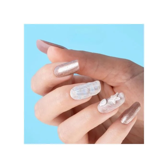 Beach Vacation Nails | Muschel-Effekt-Nägel