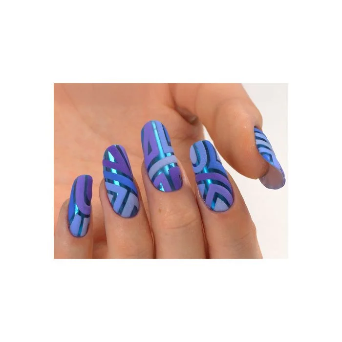 Geometric nails | Nail art geométrica