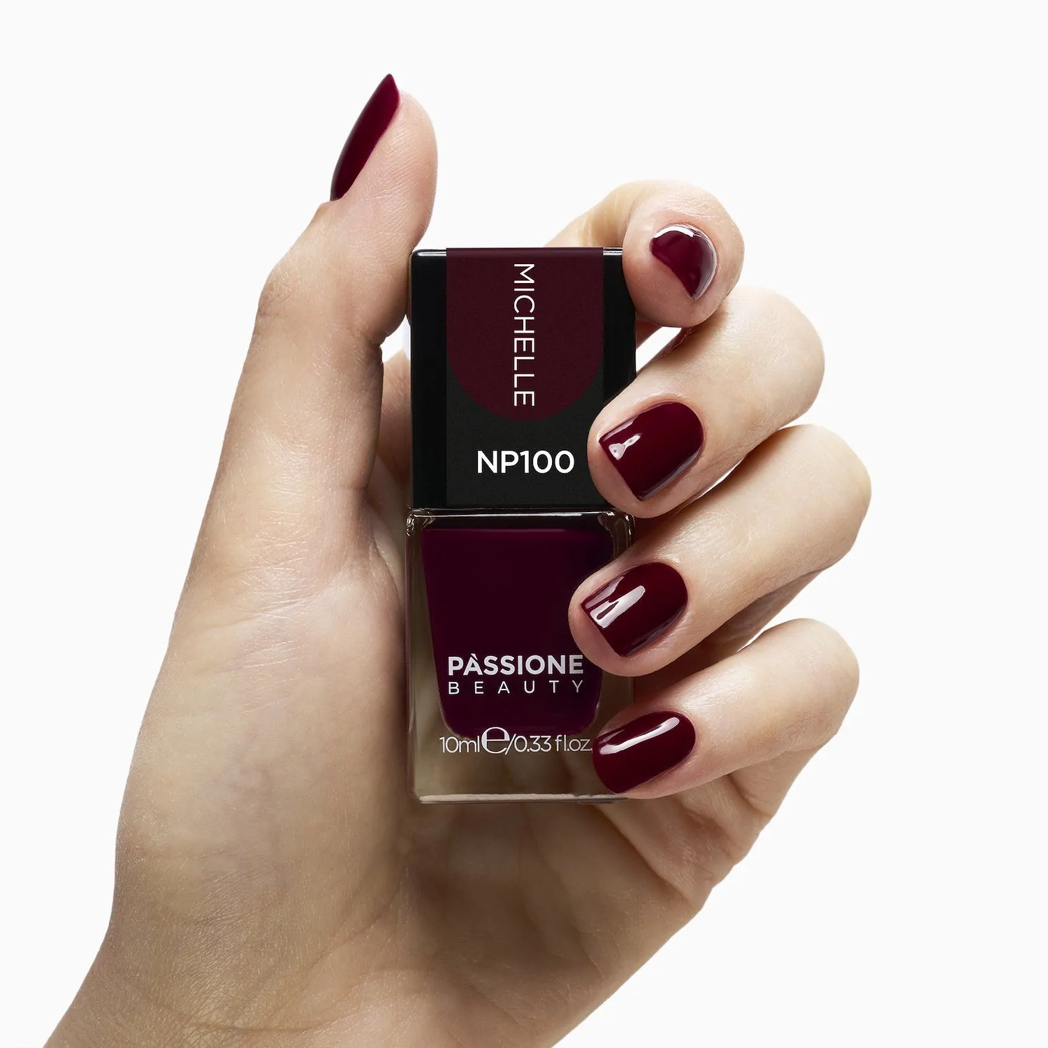 Esmalte NP100 Michelle - Esmalte color rojo burdeos - detalle 1