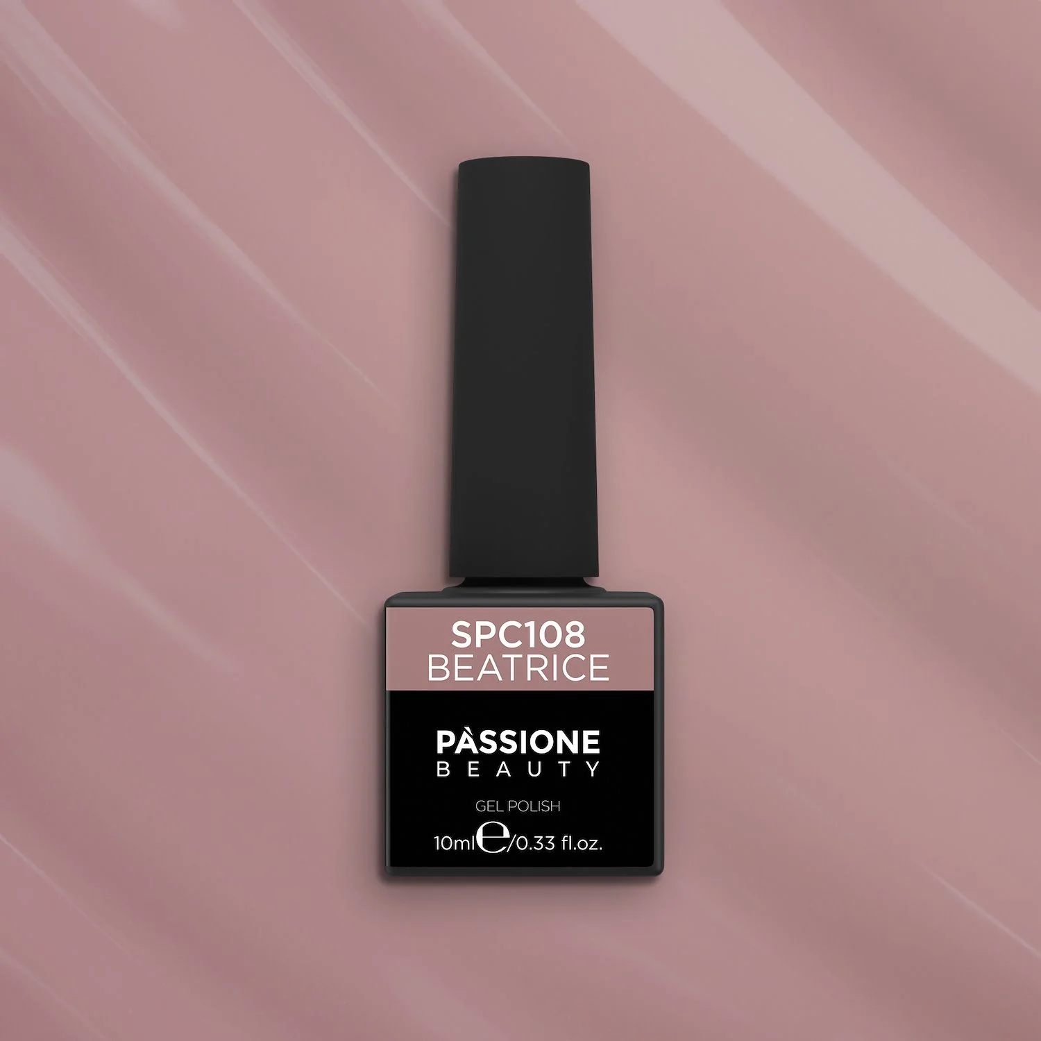 UV Nagellack SNC108 Beatrice - UV Nagellack in hellem Braun - Detail 1