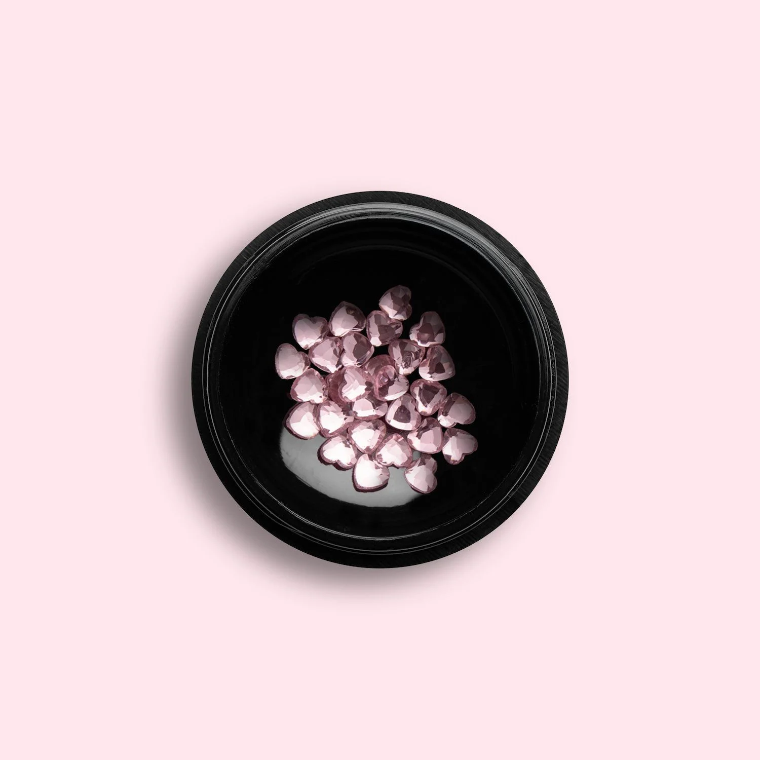 Pink Hearts Gems - Nail Gems, Herzform, Rot
