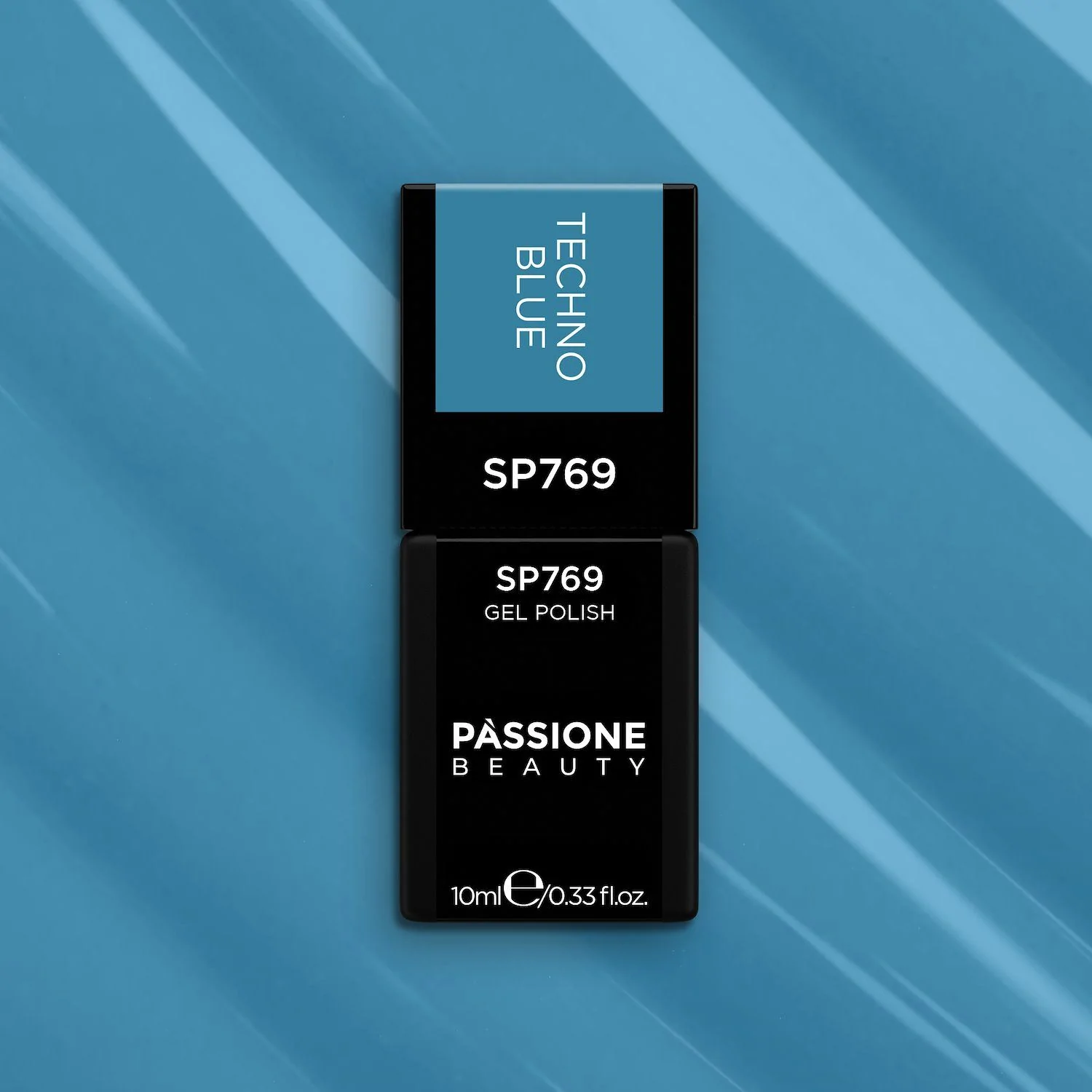 Smalto semipermanente SP769 Techno Blue - Colore semipermanente azzurro scuro - dettaglio 1