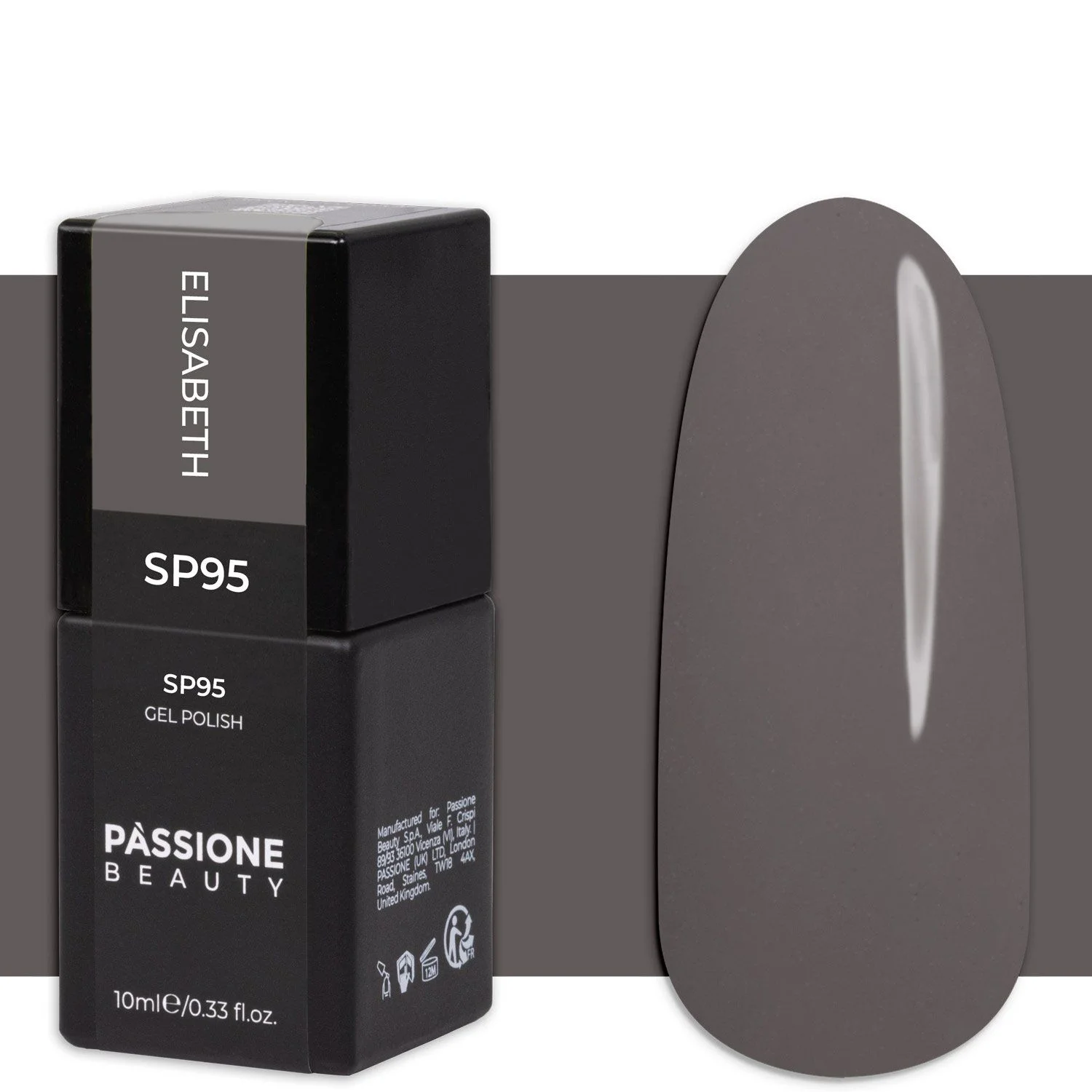 Gel Poilsh GP95 Elisabeth - Dove grey gel polish 