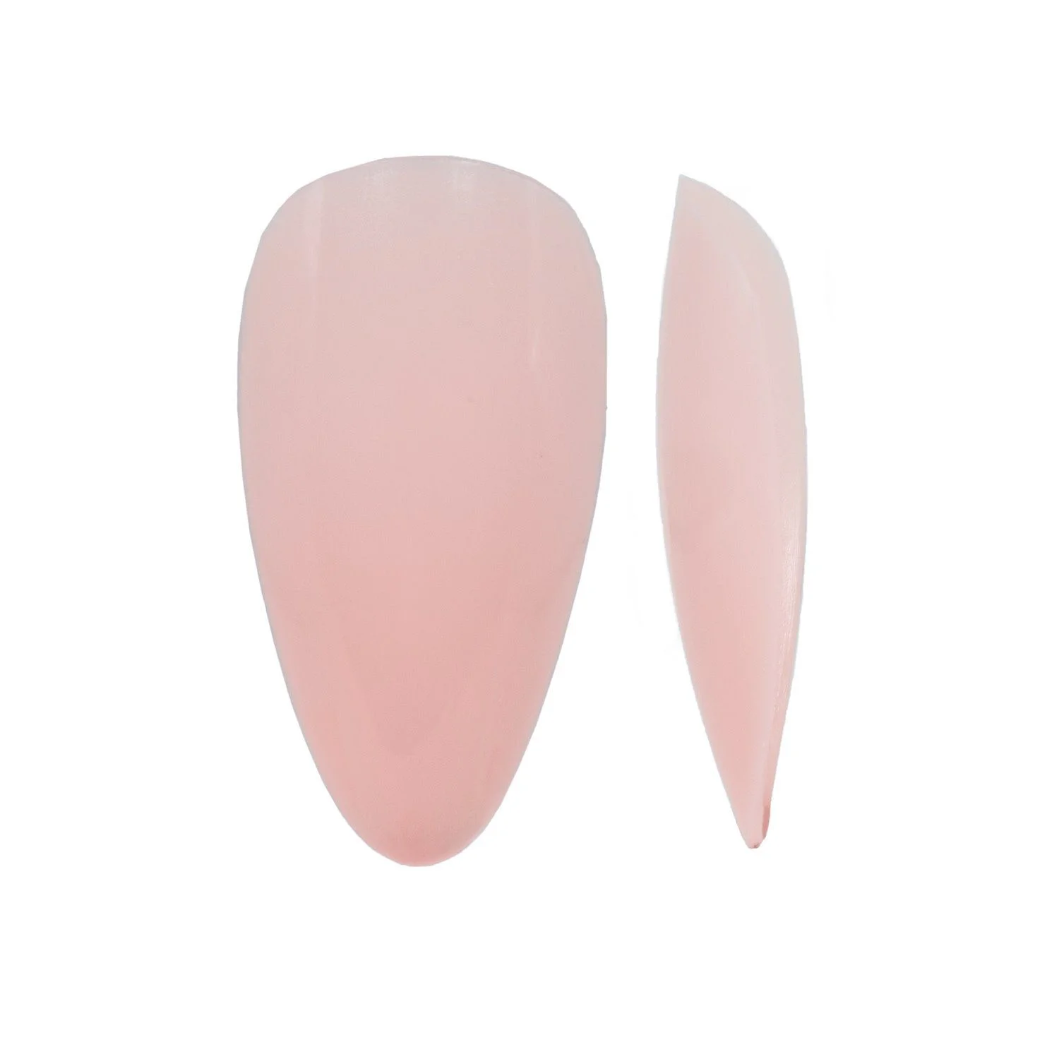Natural Almond Gel Tips – 240 pcs - Rose antique almond soak-off gel tips - detail 1