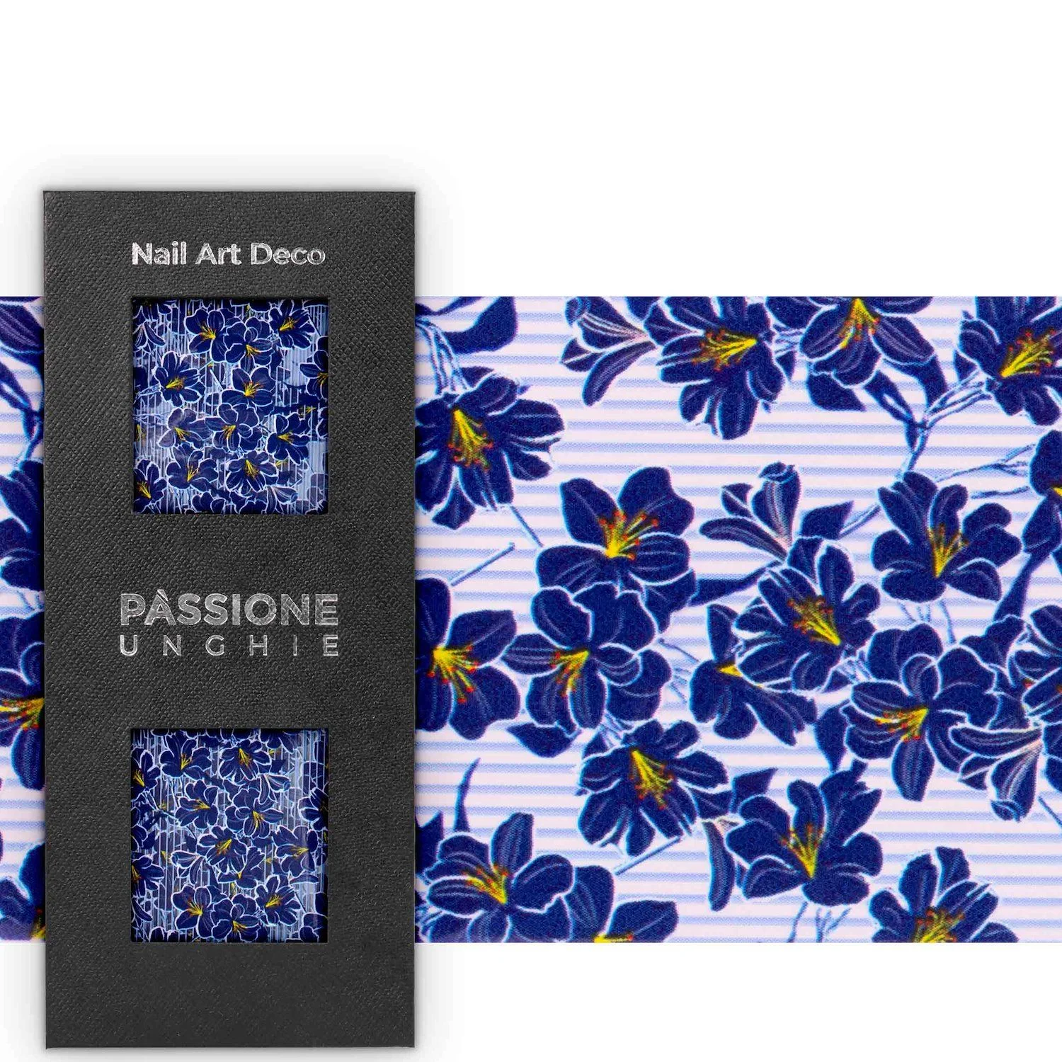 Melody Flowers - Transfer Foil - Nail Transfer Foil – blue flowers