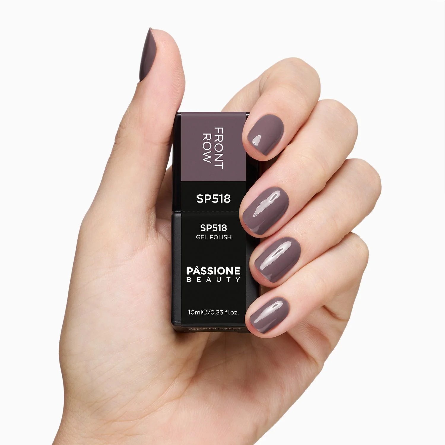 UV Nagellack SP518 Front Row - UV Nagellack in hellem Rosabraun - Detail 1