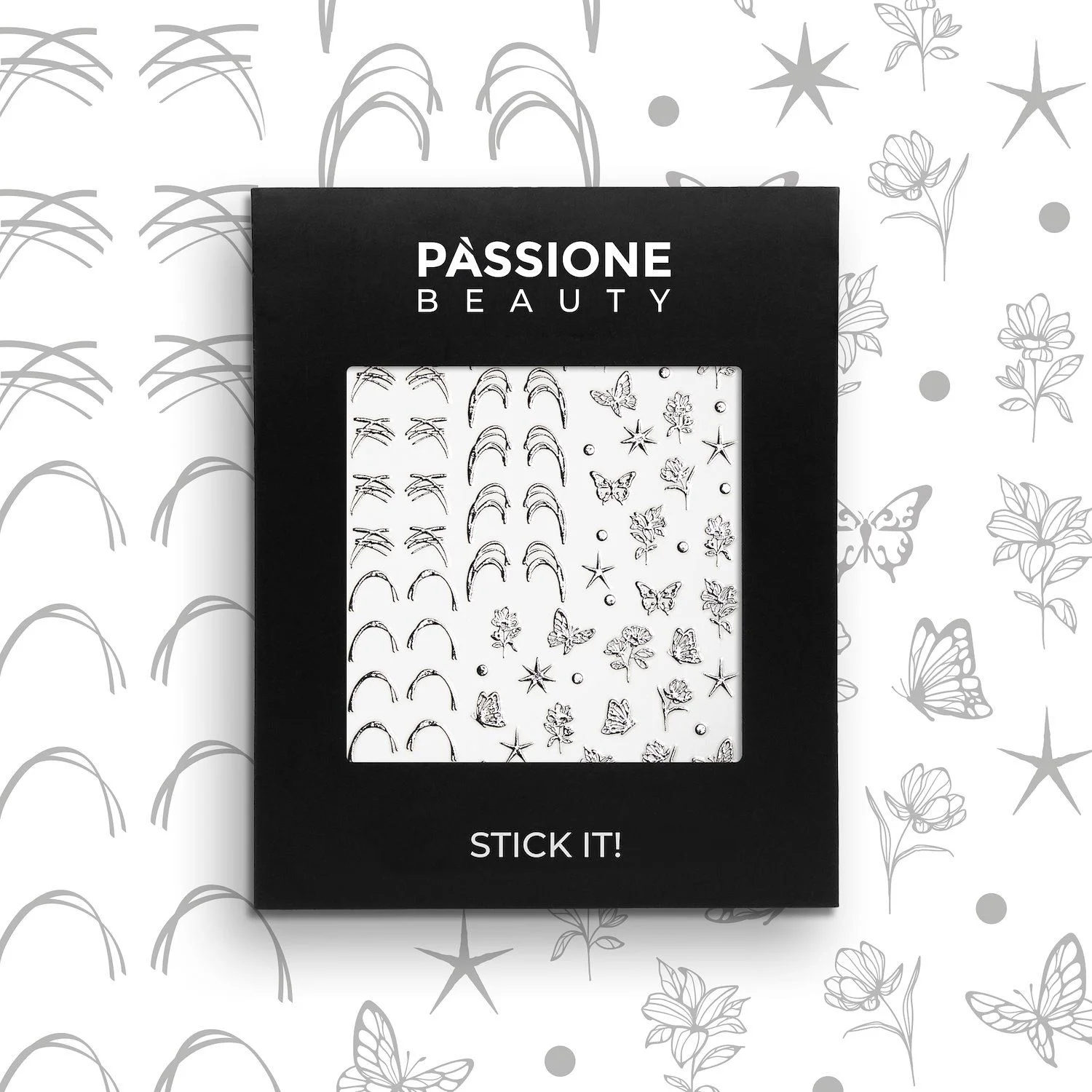 Chrome Aura – Stickers/Adhésifs - Autocollant pour ongles à thème chrome infusion