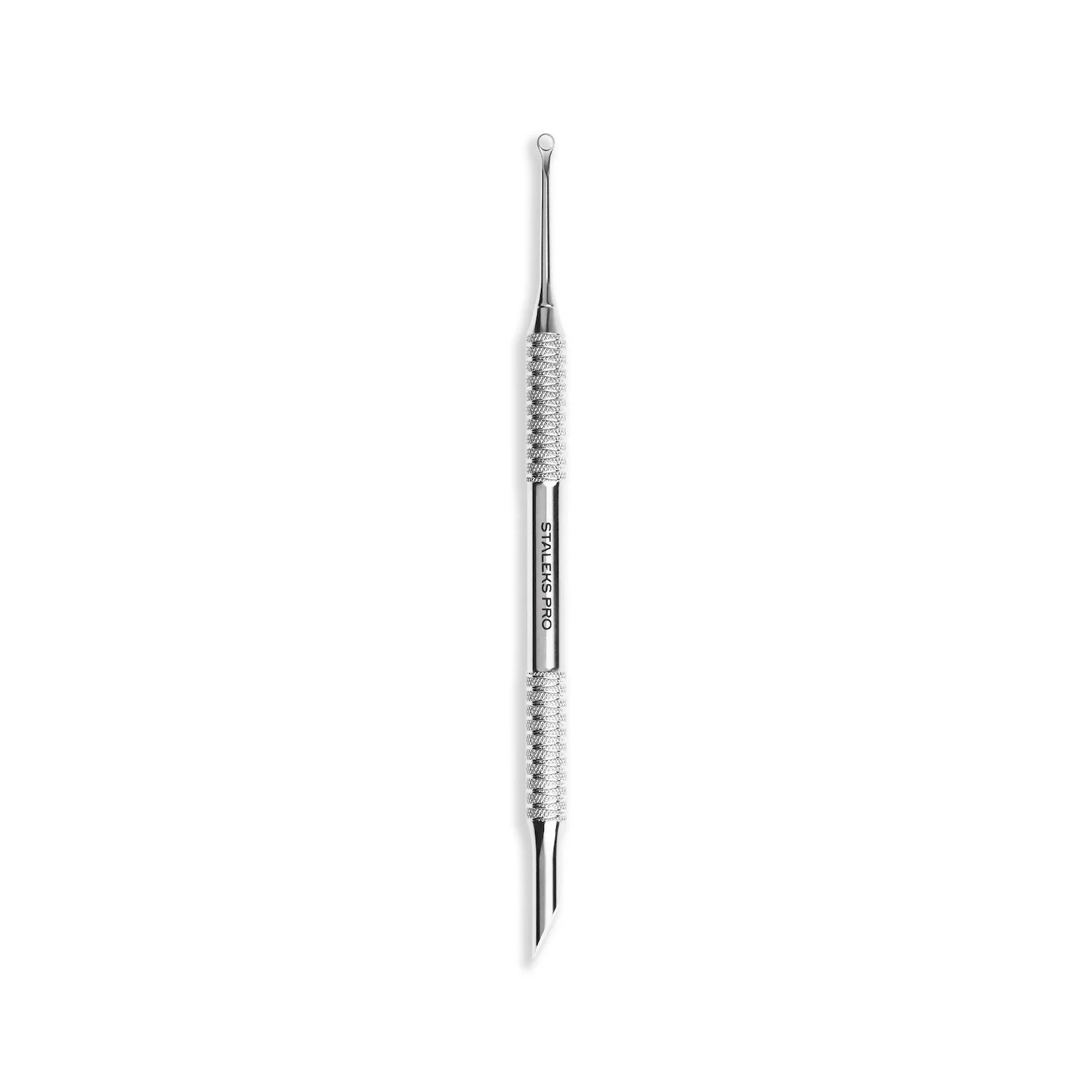 Empuja cutículas Staleks con anillo de acero - Empuja cutículas de acero inoxidable con anillo - Expert 51/2