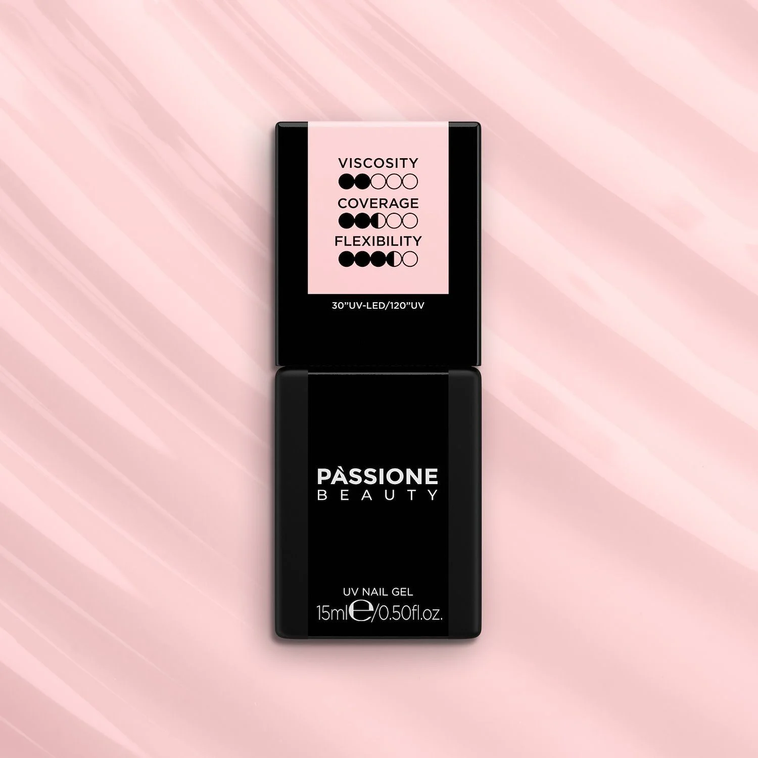 HD Base Soft Pink 15 ml - Base Rubber Semi-permanente Rose - détail 1