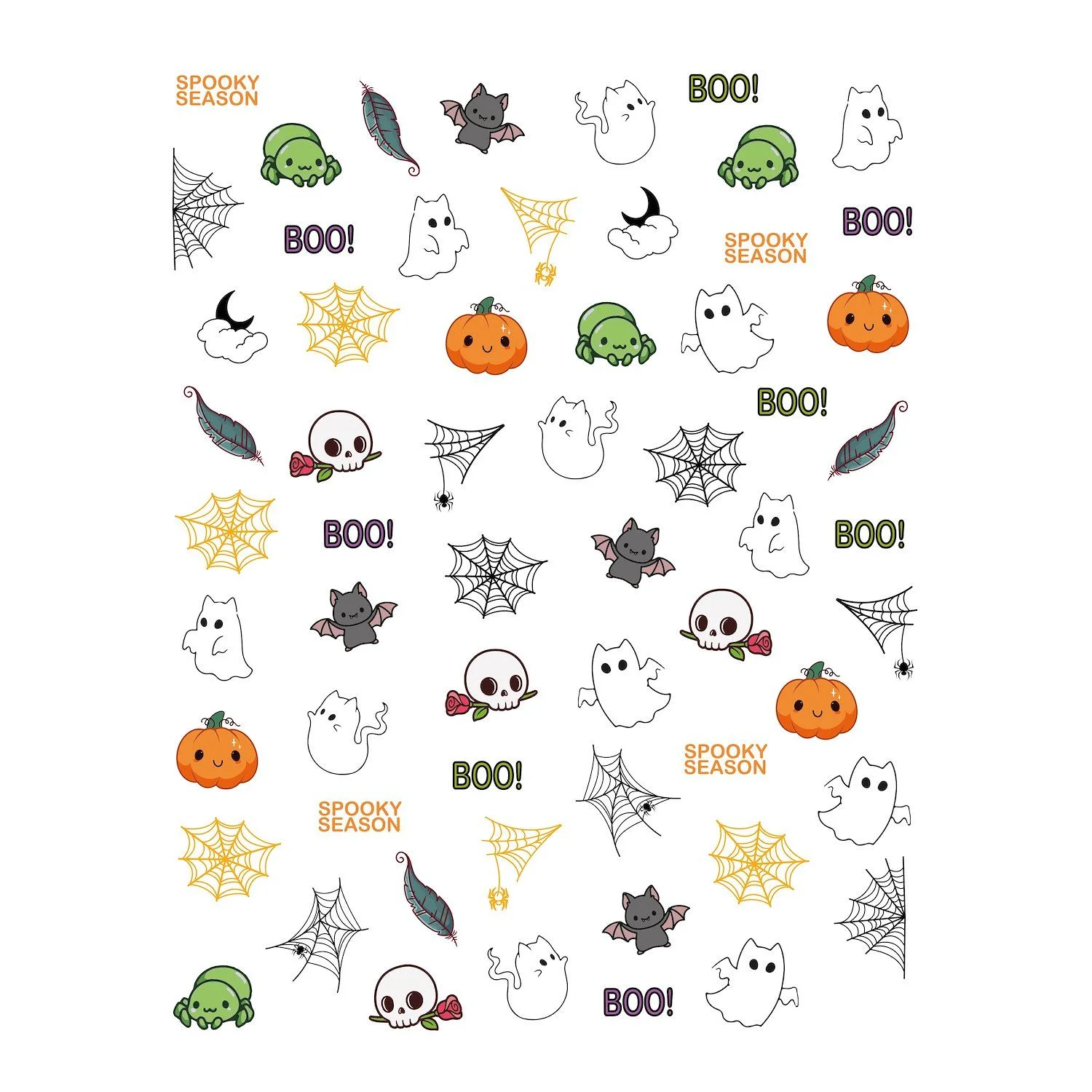 Halloween - Nail Stickers - Halloween-themed Nail Stickers - detail 1