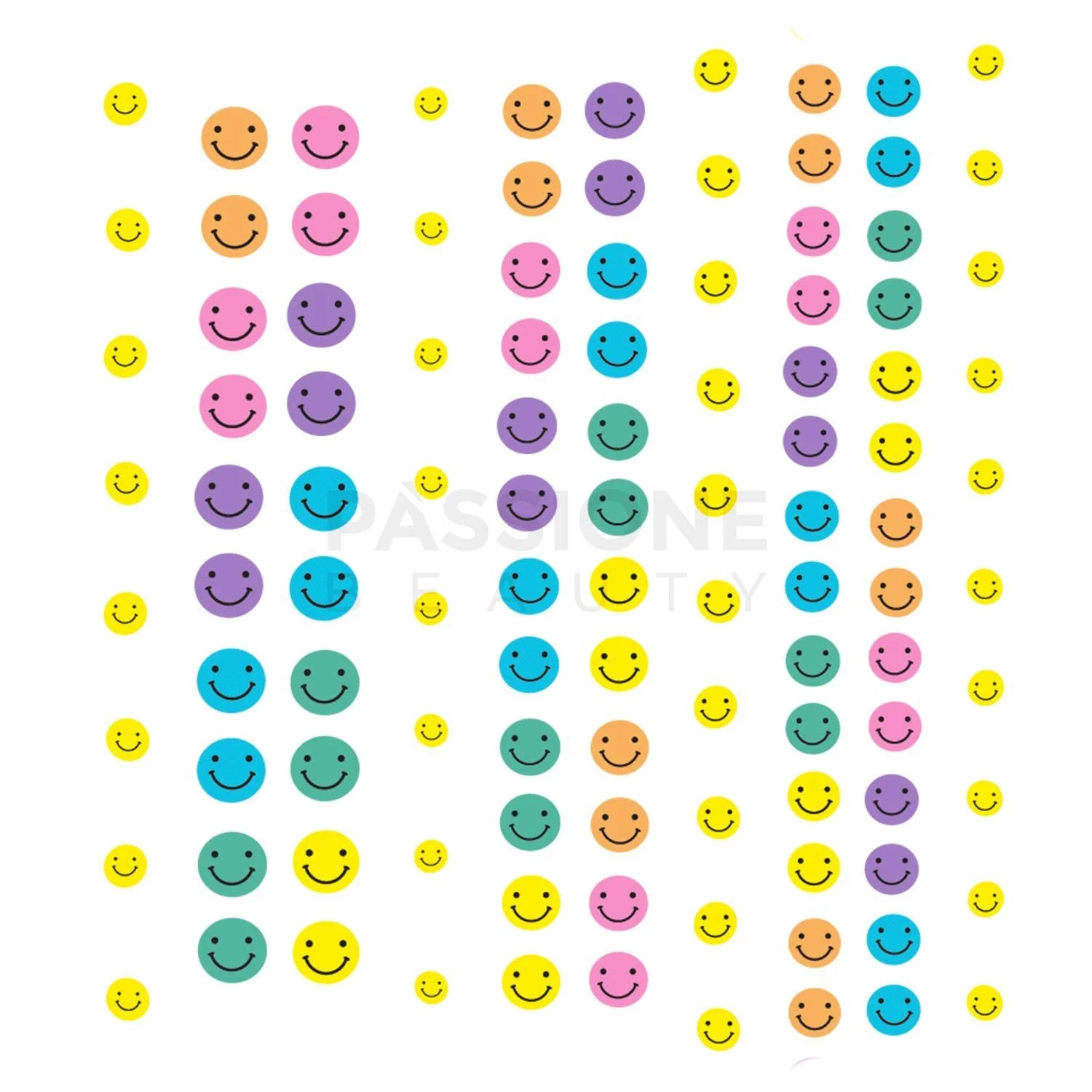 Emoji - Nail Stickers - Spring nail art stickers with emoji - detail 1