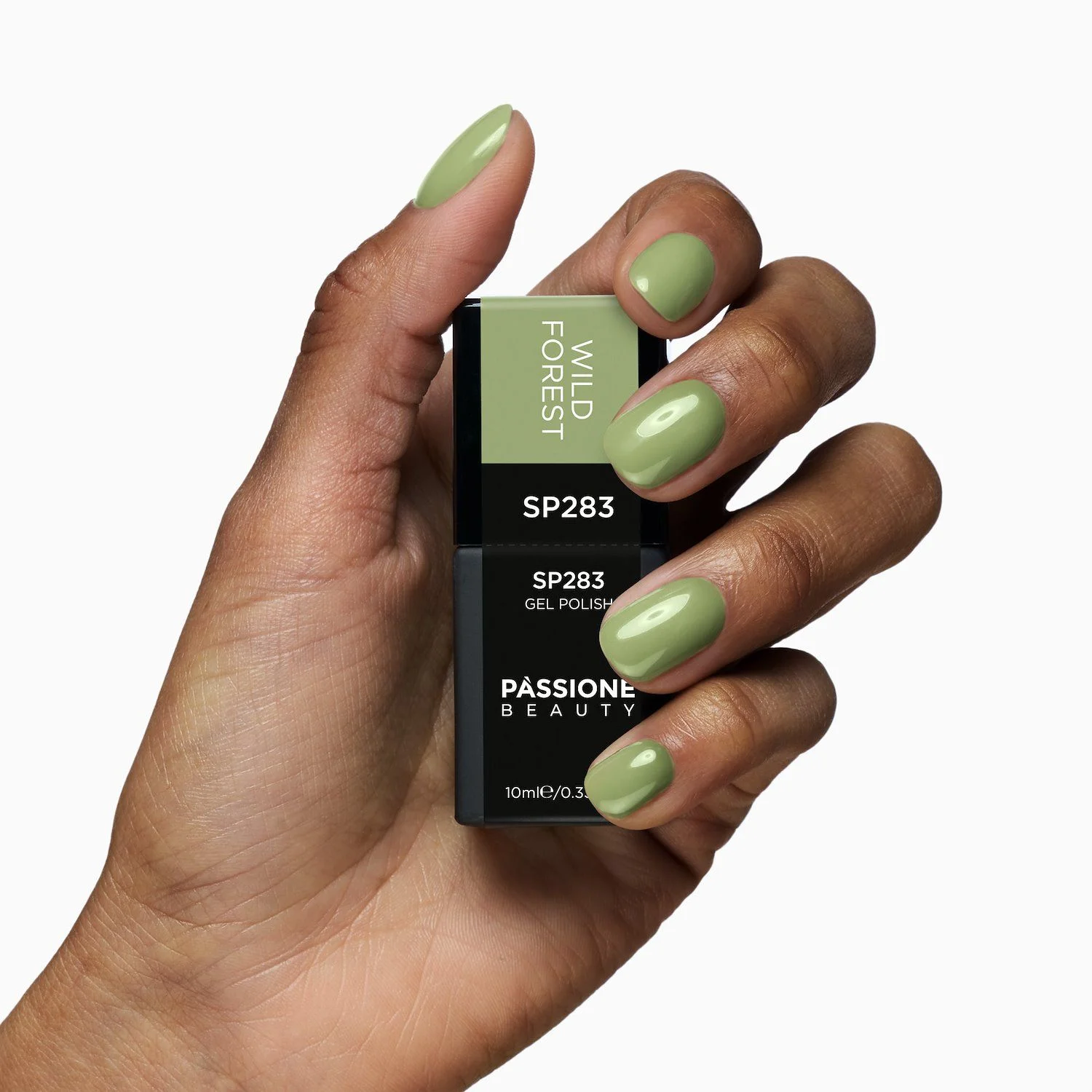 Gel Nail Polish SP283 Wild Forest - Light Sage Green Gel Polish - detail 1