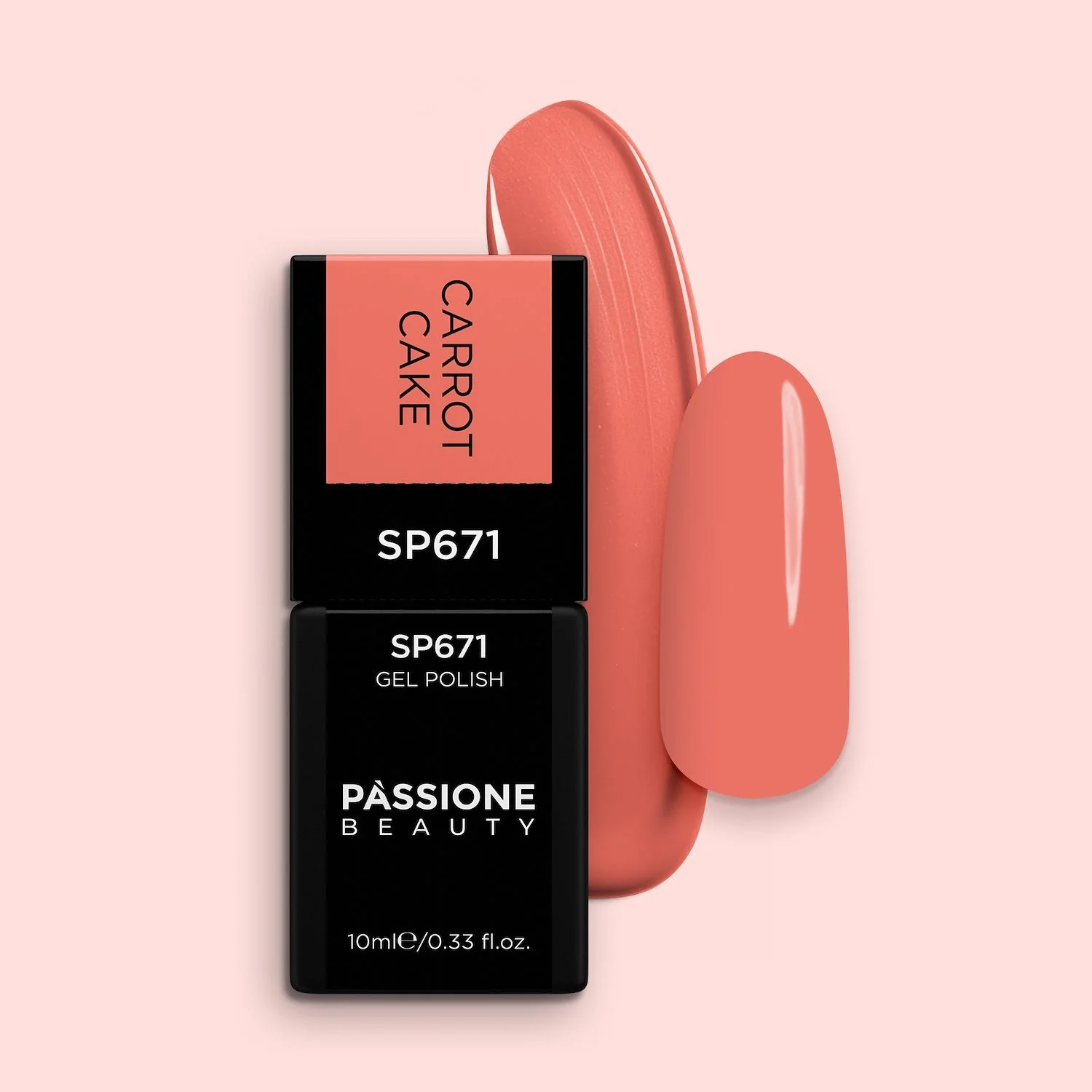 Gel Nail Polish SP671 Carrot Cake - Orange Gel Polish