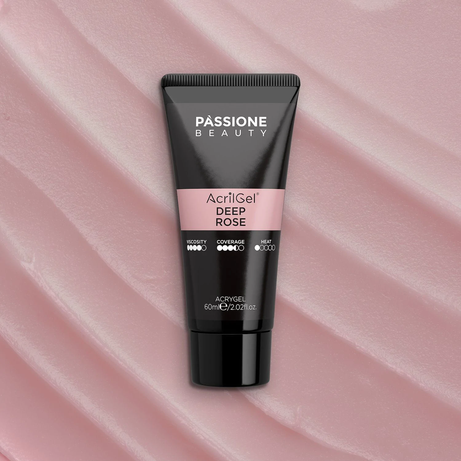 AcrilGel® Deep Rose 60ml - Gel-Acrilico rosa cipria scuro, freddo, mediamente coprente - dettaglio 1
