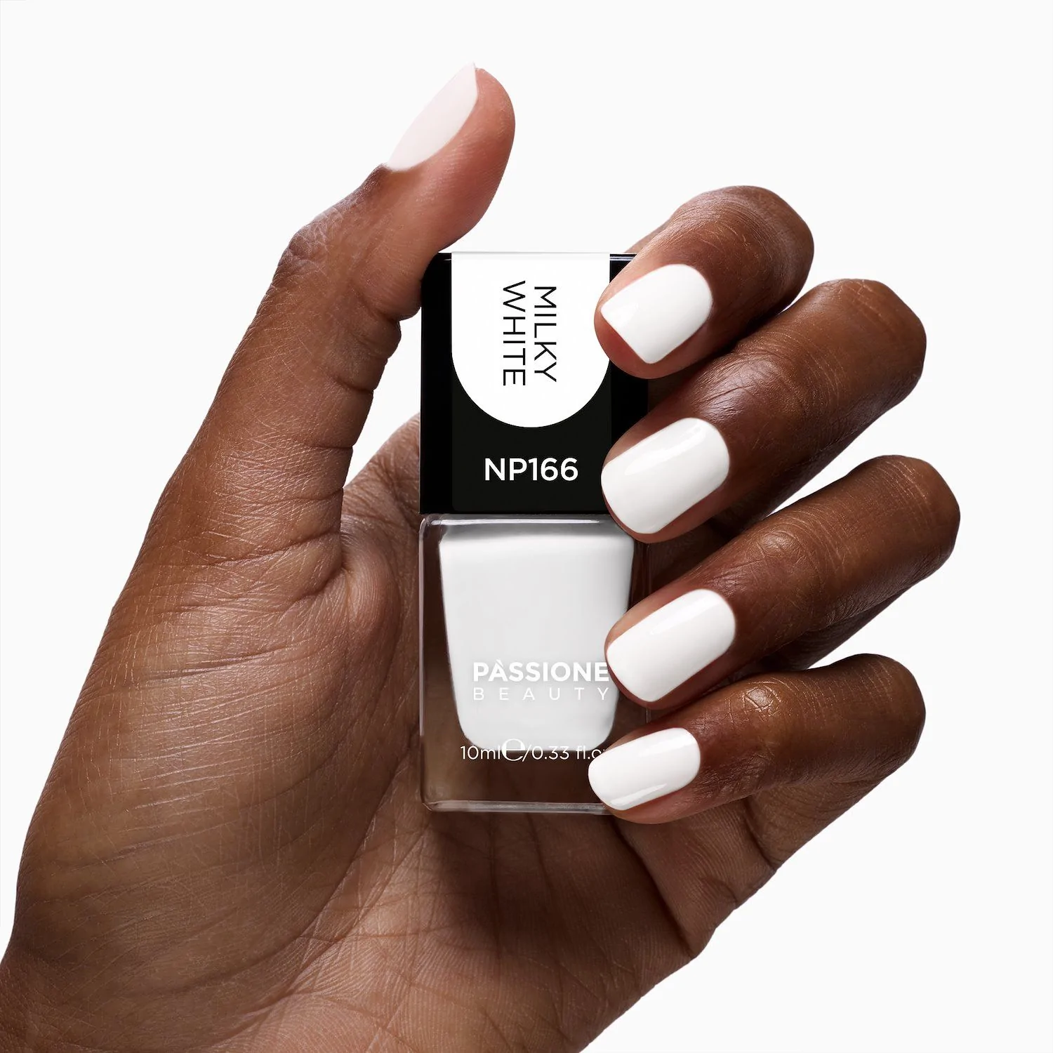 Esmalte NP166 Milky White - Esmalte color blanco lechoso - detalle 2