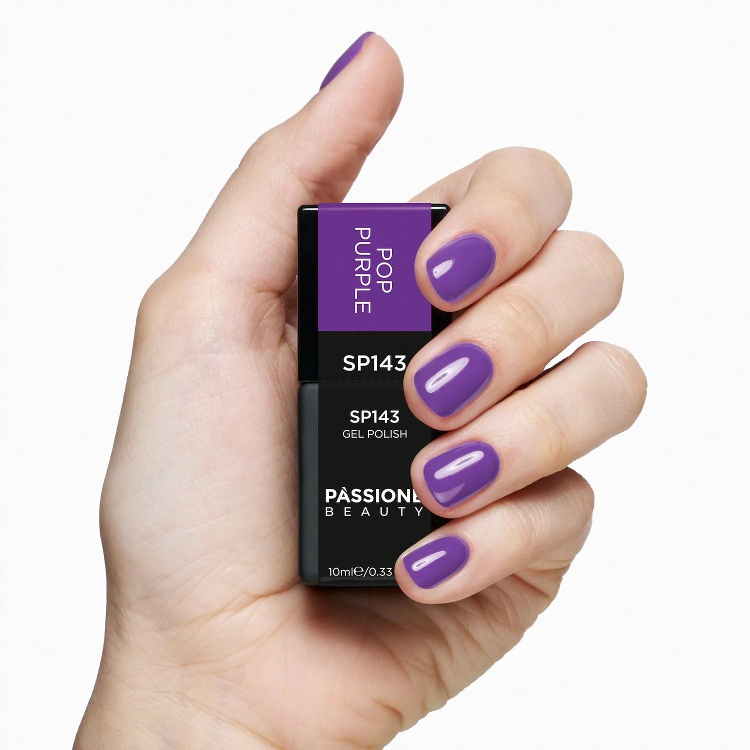 UV-Nagellack SP143 Pop Purple - UV-Nagellack in leuchtendem Violett - Detail 1