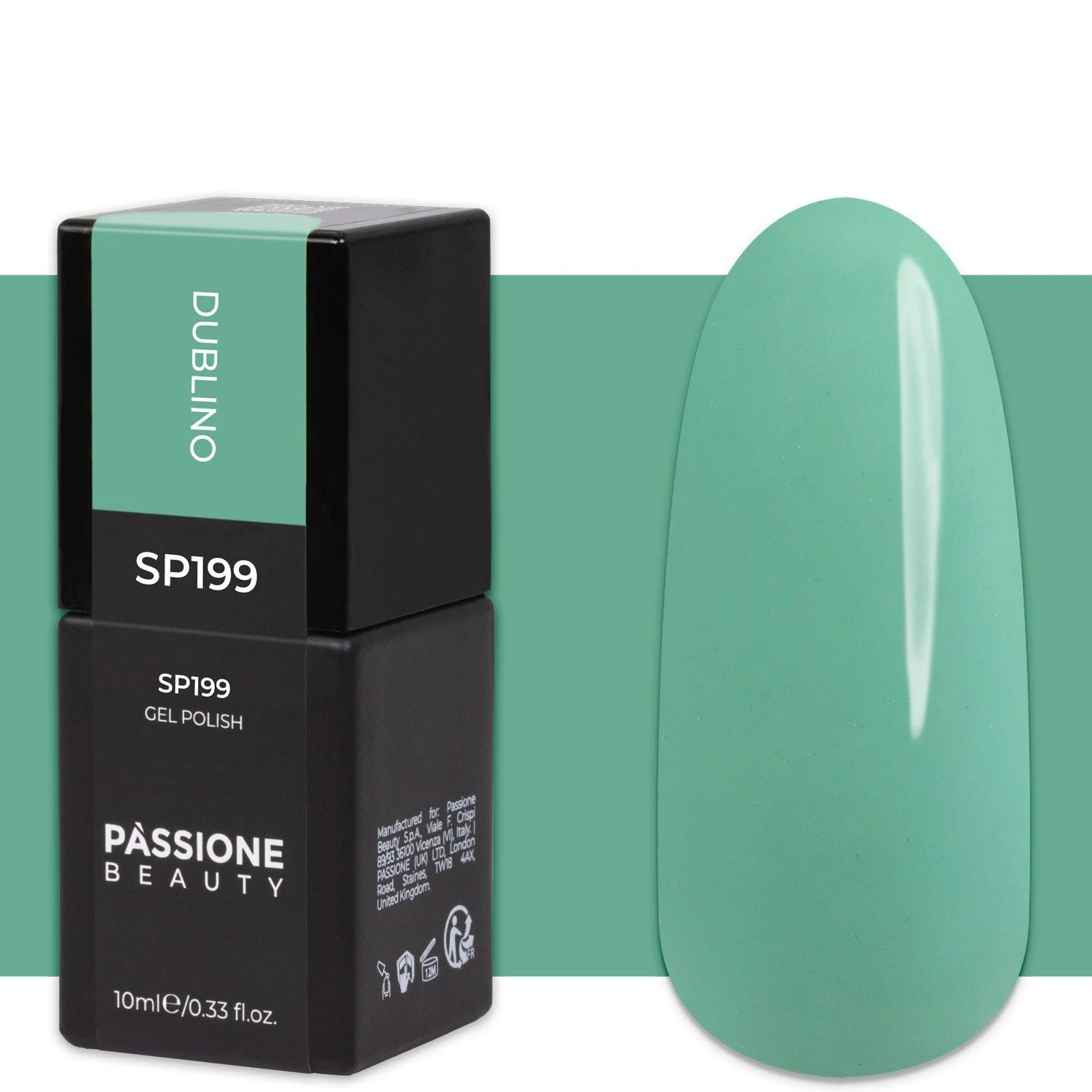 Gel Nail Polish GP199 Dublino  - Mint Green - Aquamarine Gel Polish