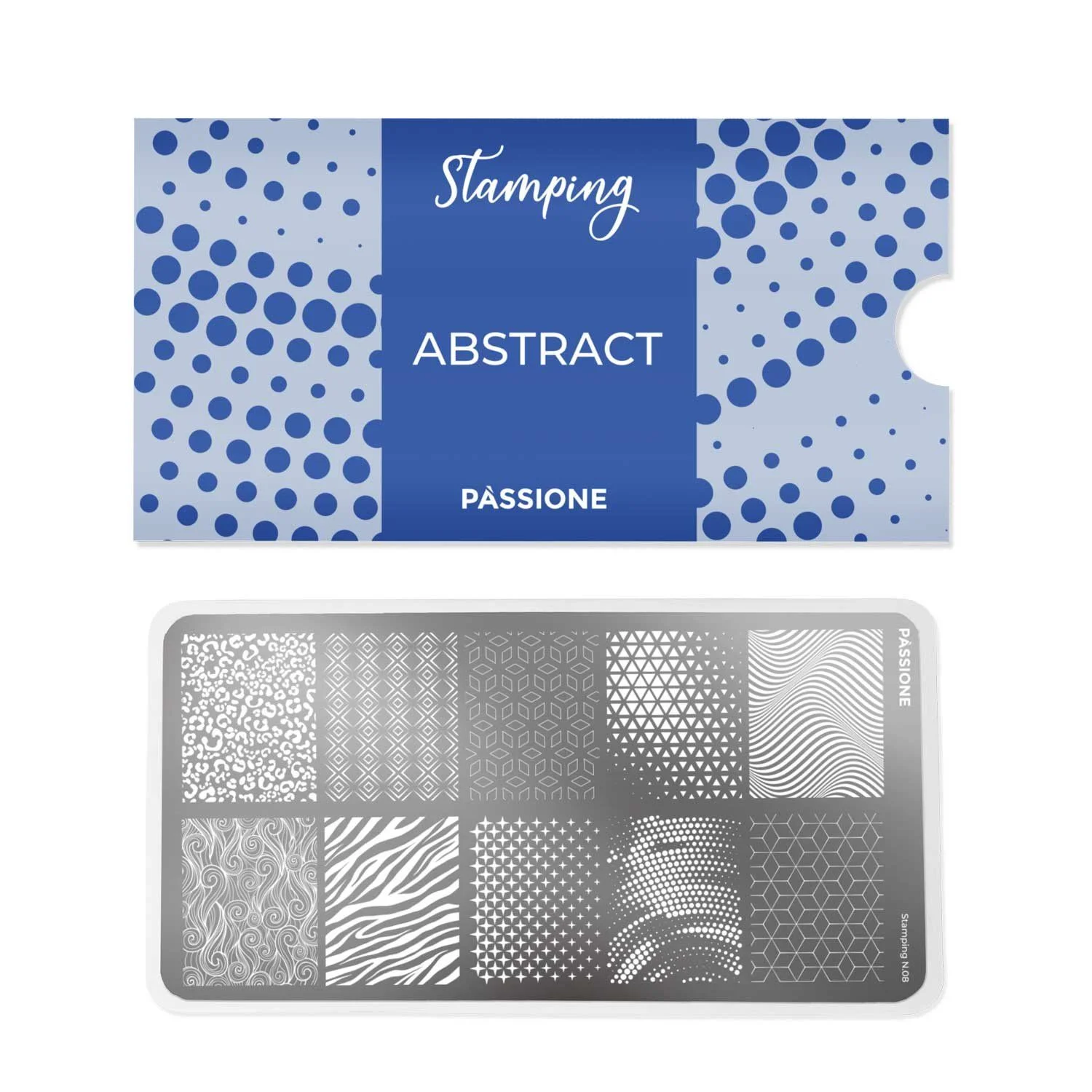 Abstract - Stamping Plate - Nail stamping plate with abstract patterns - detail 1