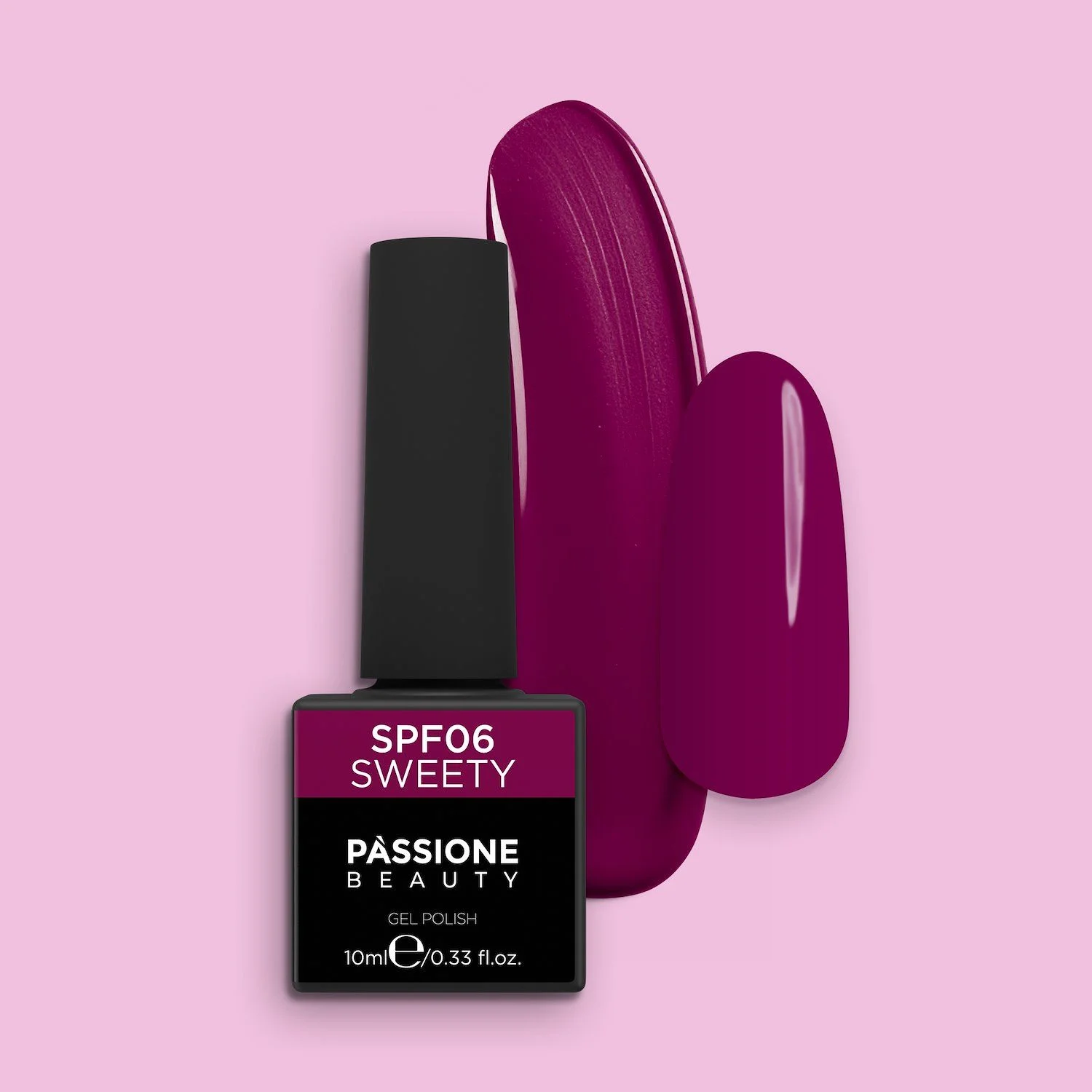 Esmalte Semipermanente EPF06 Sweety - Esmalte semipermanenteEPF06 Sweety, Fucsia Oscuro, elegante y femenino