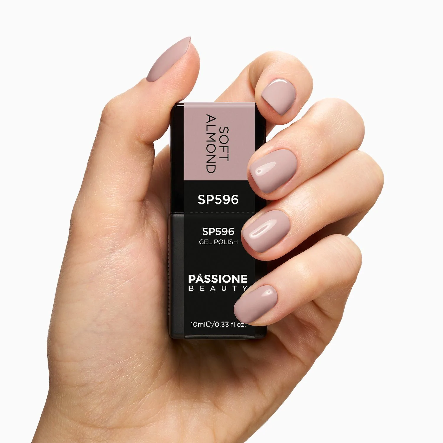 Vernis semi-permanent SP596 Soft Almond - Vernis semi-permanent beige rosé - détail 1