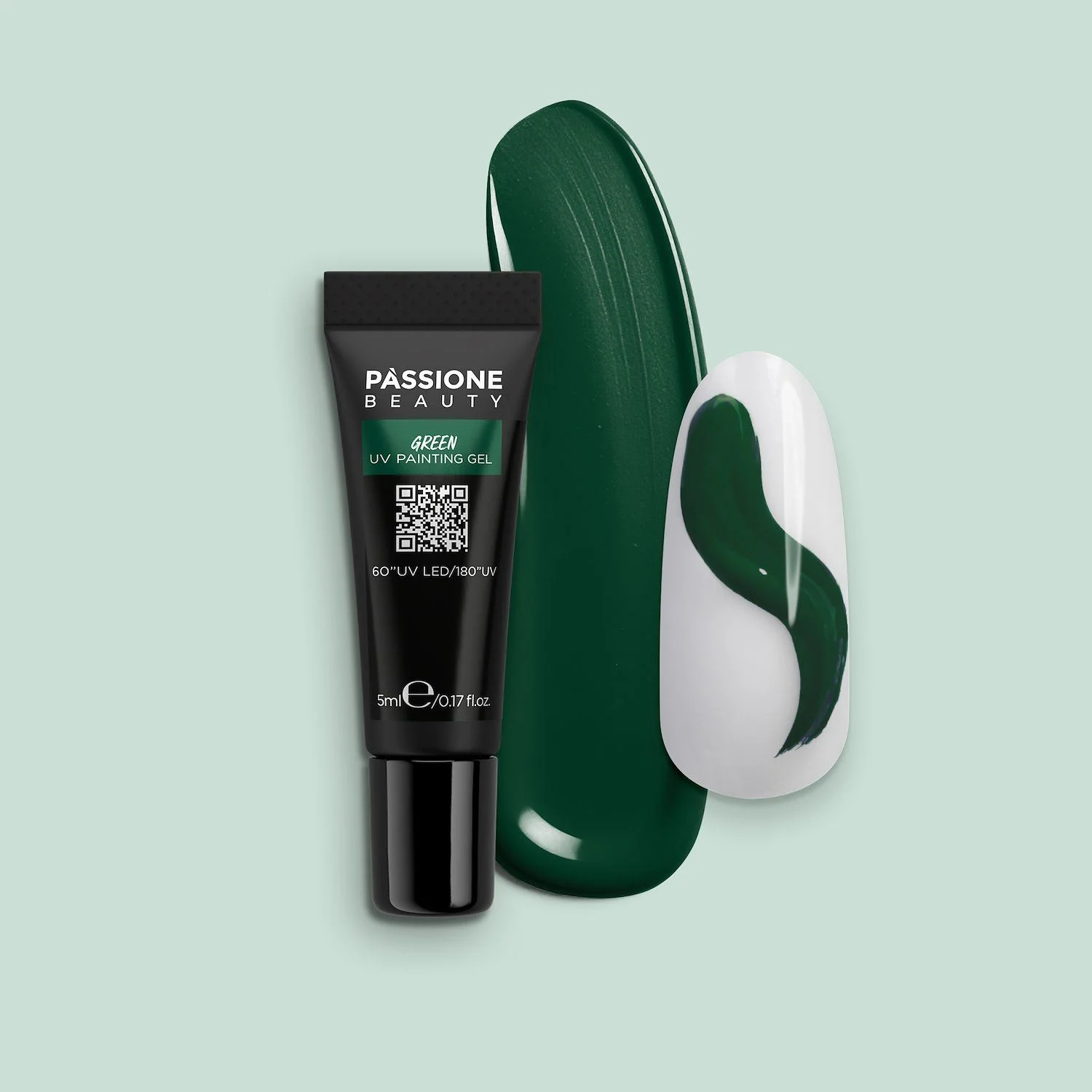 Green UV Painting Gel - Green UV painting gel Flaschengrün