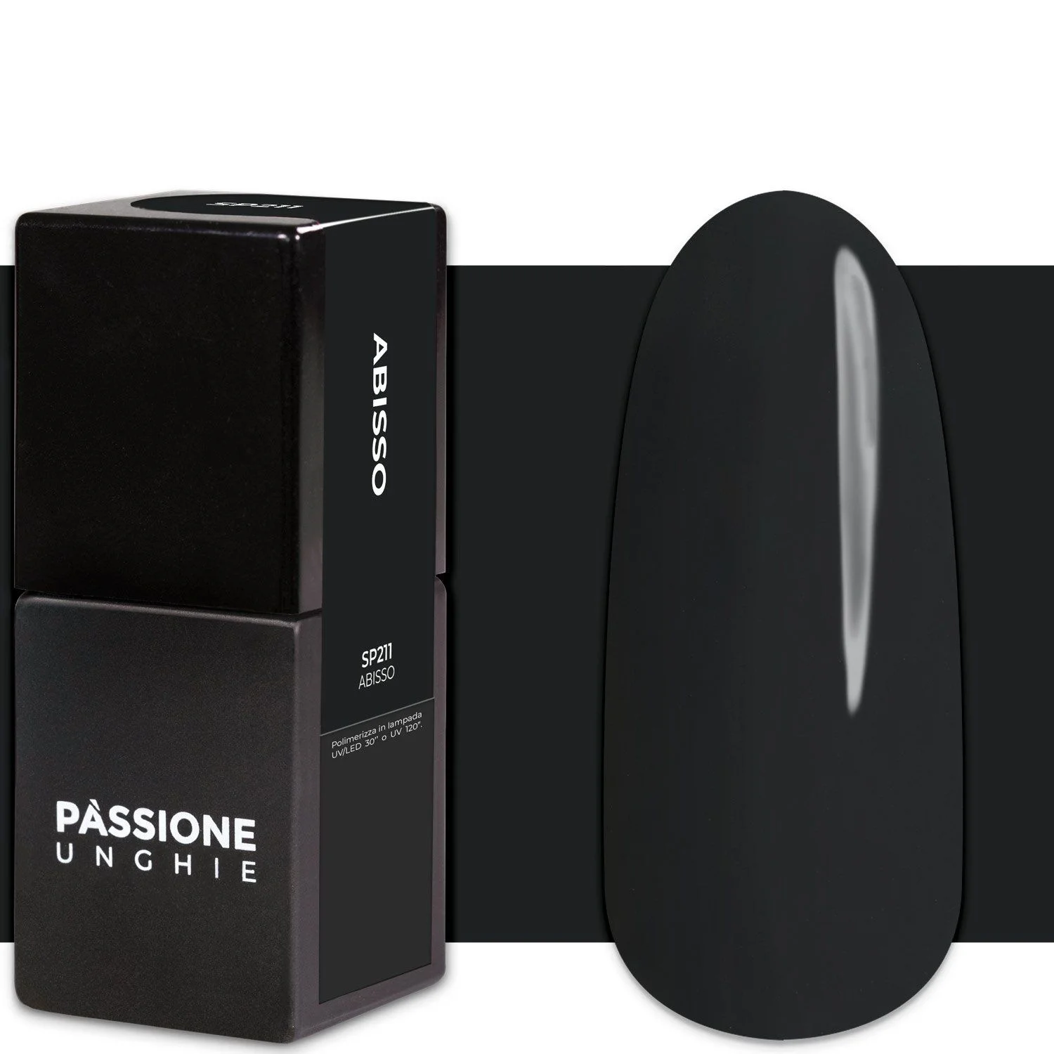 Gel Nail Polish GP211 Abisso  - Dark Grey Gel Polish