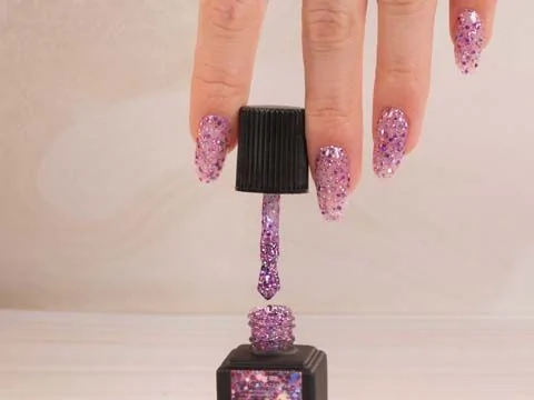 Pink Addicted! | Unghie glitter rosa