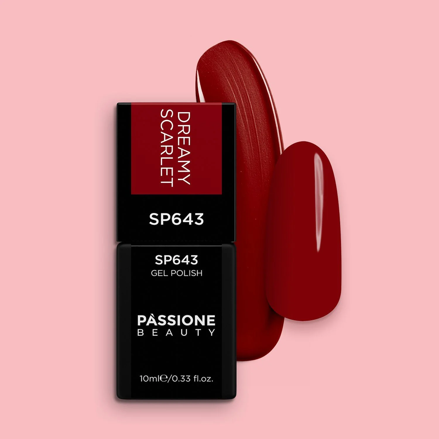 Gel Nail Polish SP643 Dreamy Scarlet - Carmine Red Gel Polish