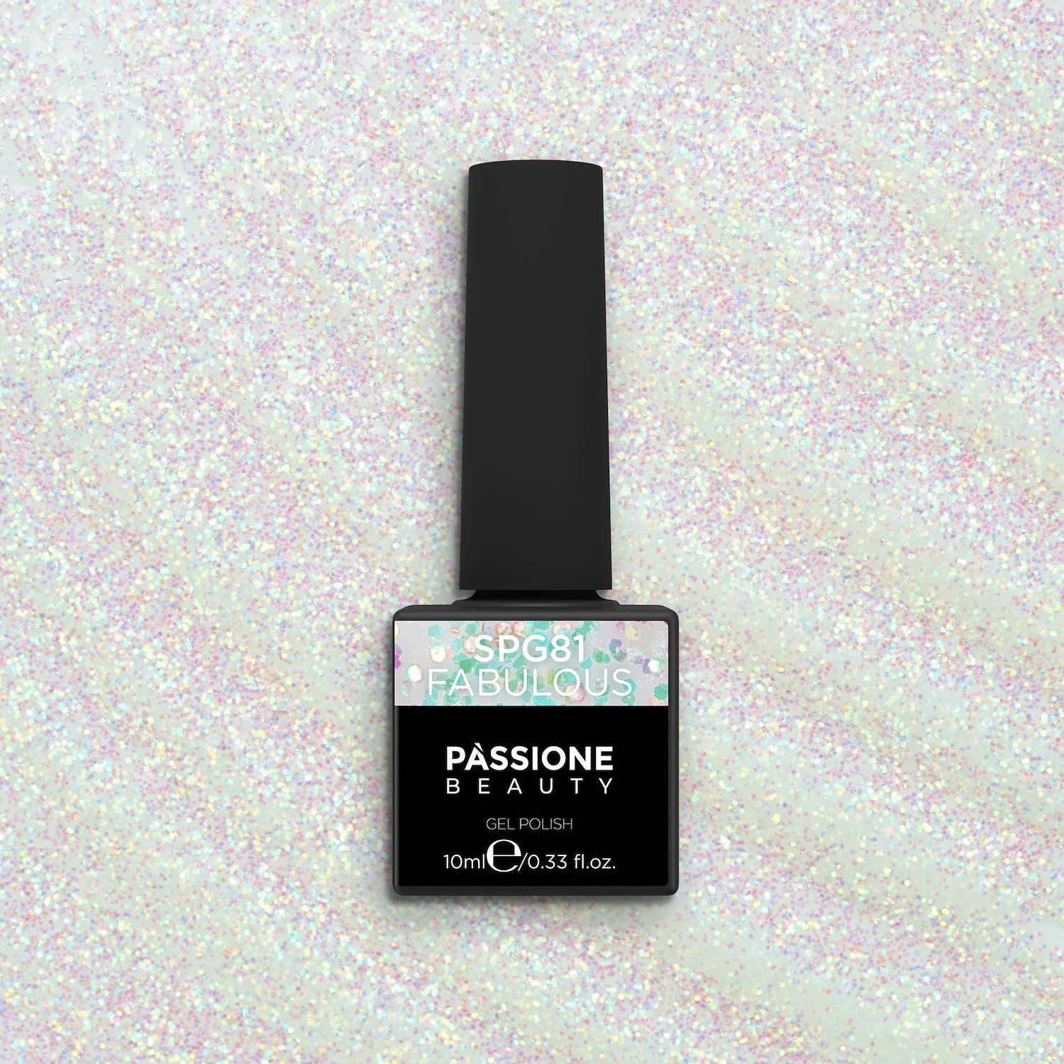 UV Nagellack SNG81 Fabulous - UV Nagellack in transparent mit Glitter in leuchtendem Rosa - Detail 1