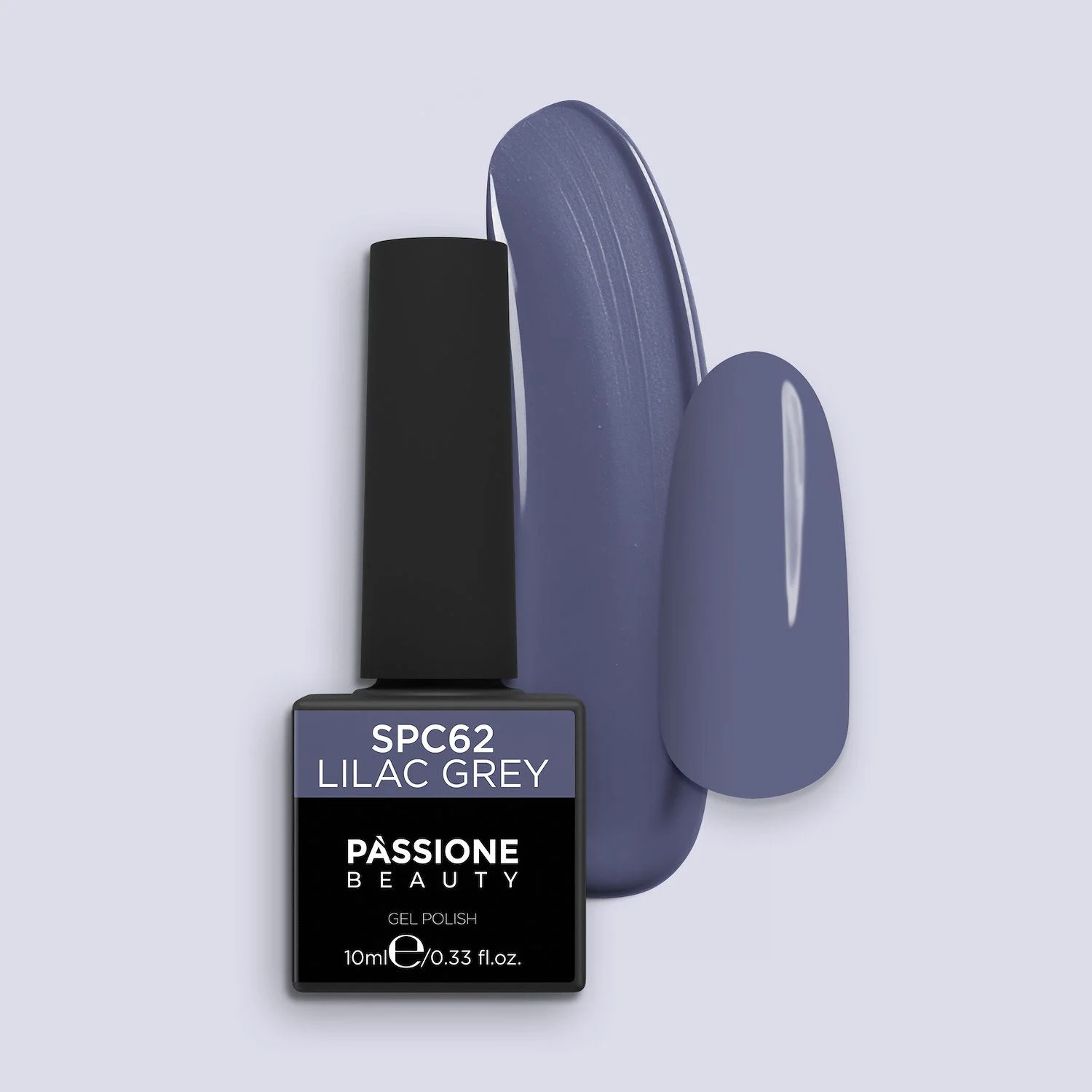 UV Nagellack SNC62 Lilac Grey - UV Nagellack in Schiefergrau