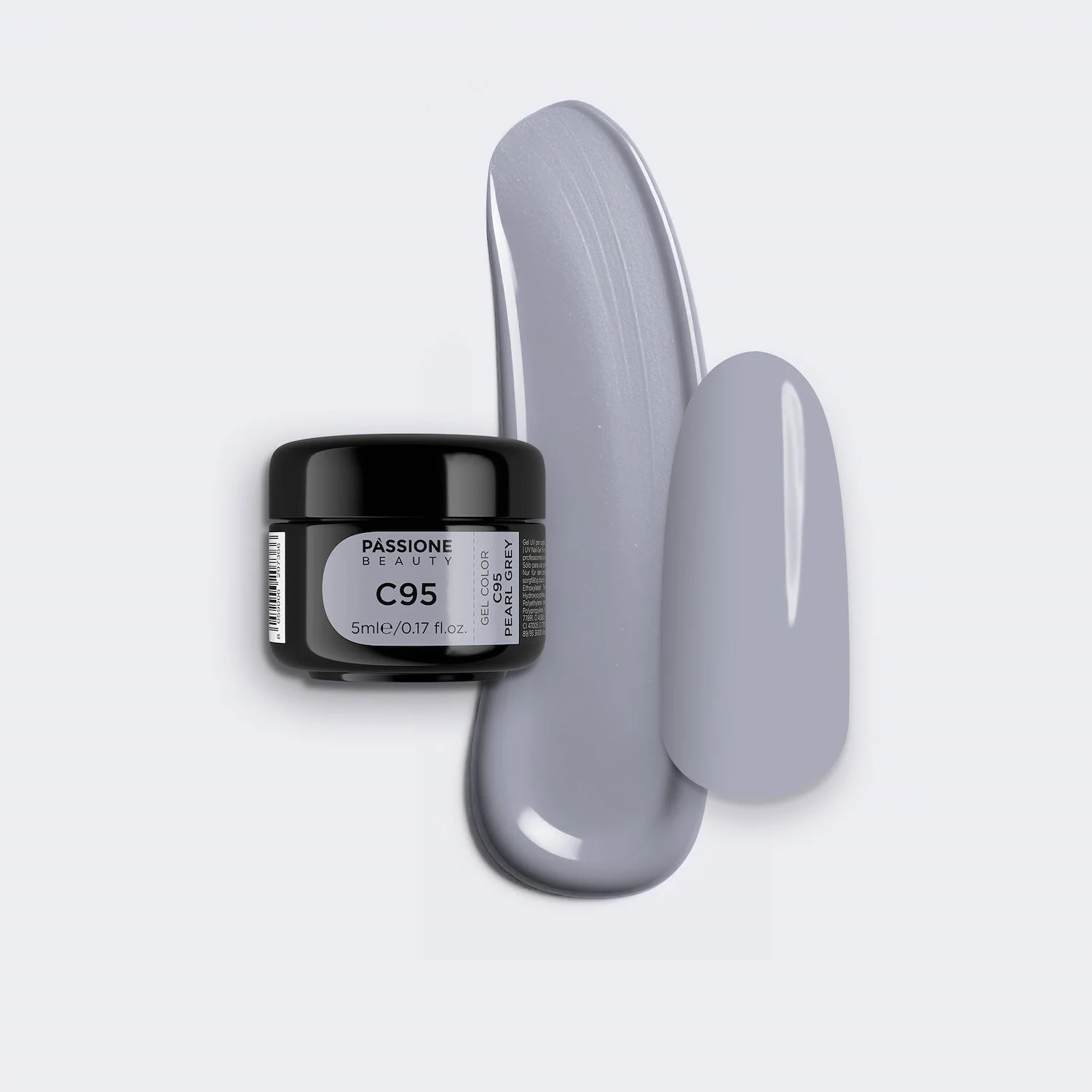 Gel Color C95 Pearl Grey - Gel color gris claro