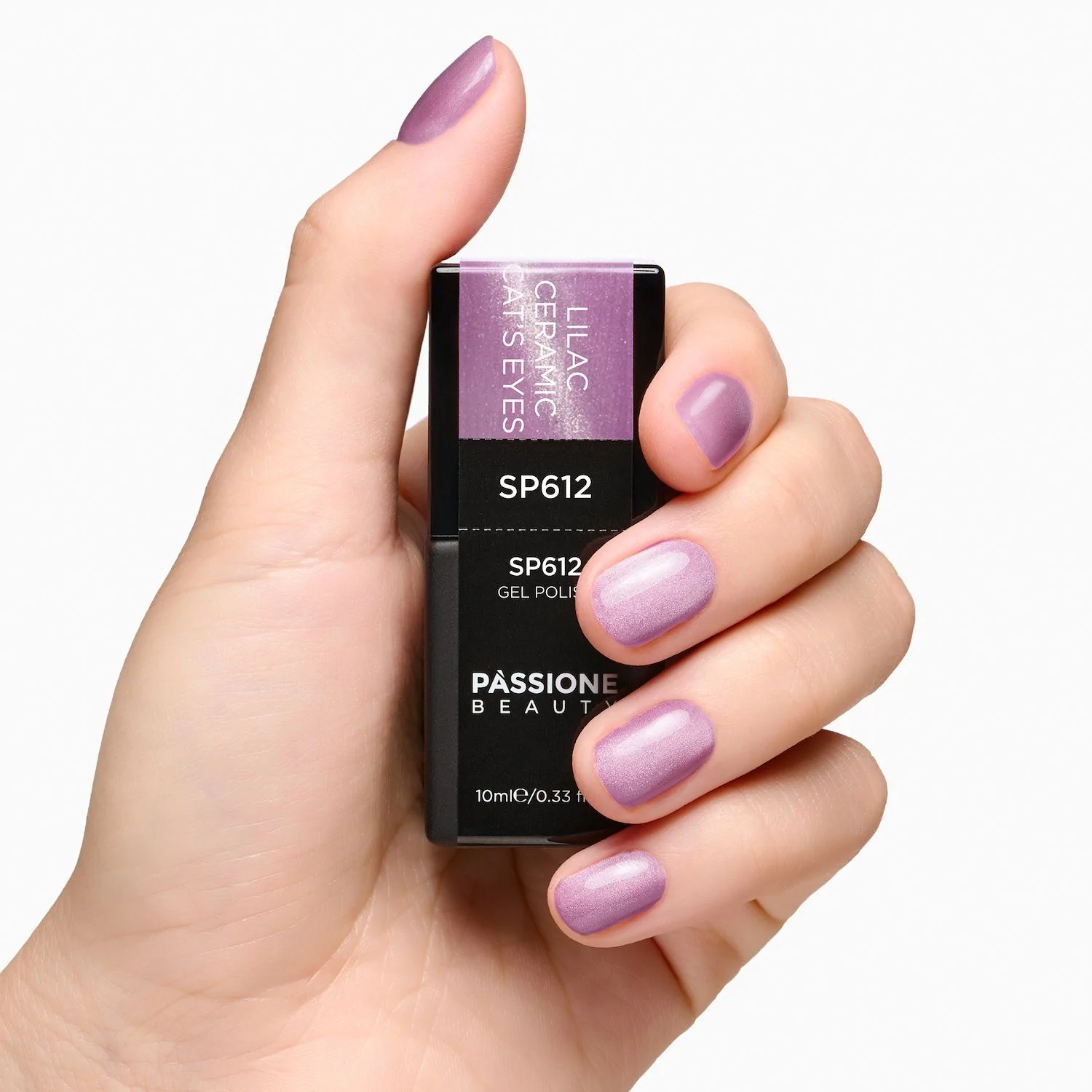 UV-Nagellack SP612 Lilac Ceramic Cat Eye - UV-Nagellack Dunkellila Cat-Eye-Effekt - Detail 1