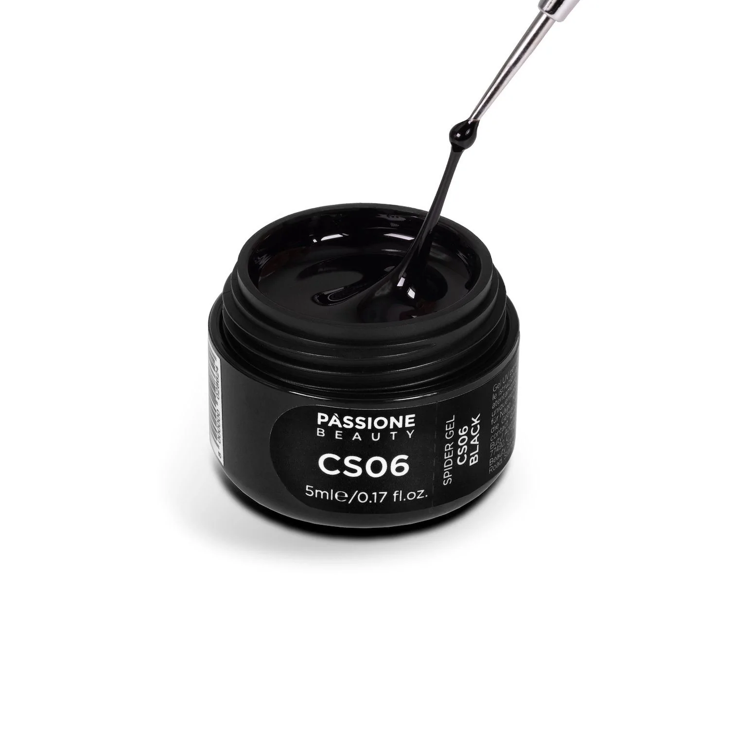 Spider Gel Black-5ml - Gel élastique noir pour ongles pour nail arts abstraits