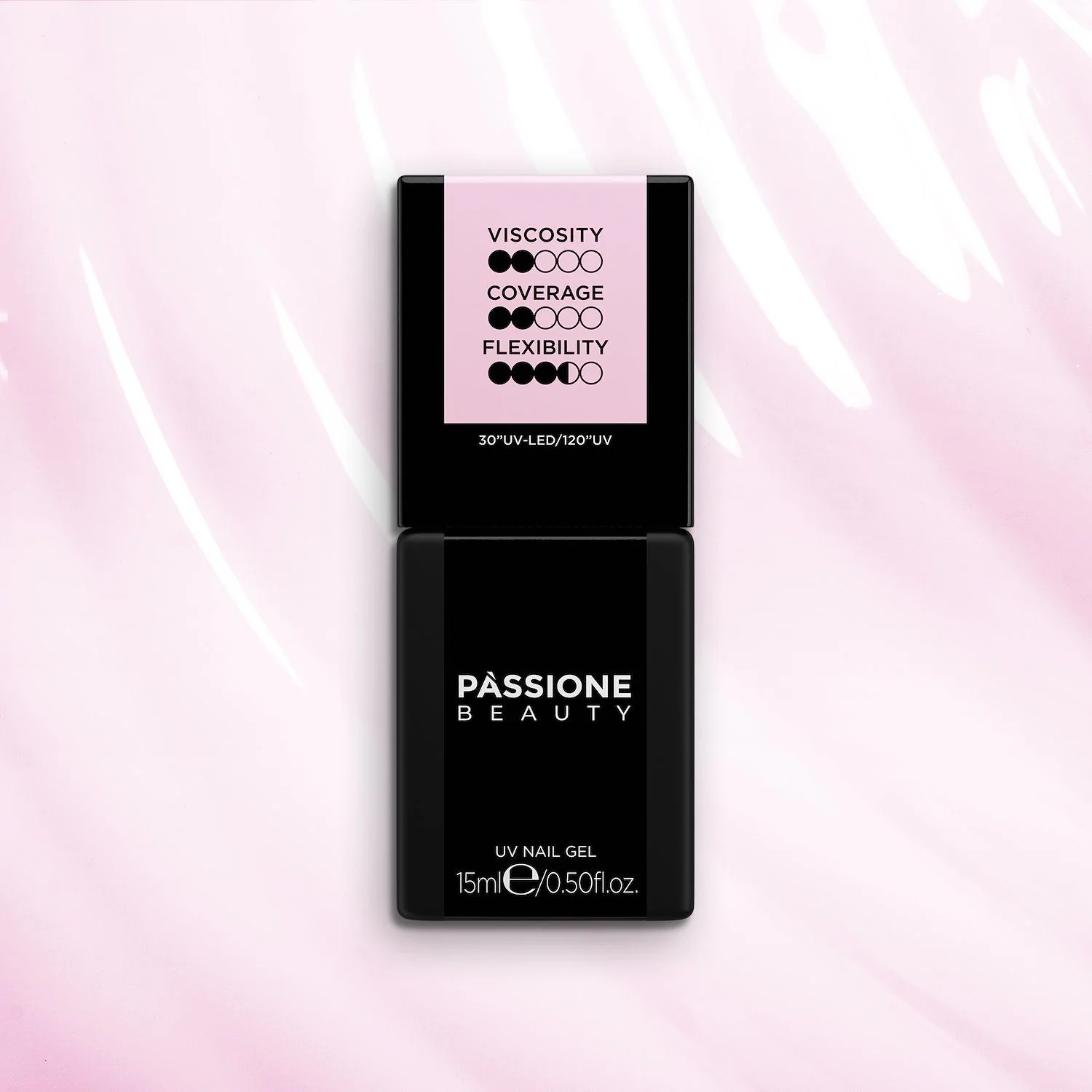 HD Base Babyboomer 15 ml - Base Rubber Semi-permanente Rose clair laiteux 15 ml - détail 1