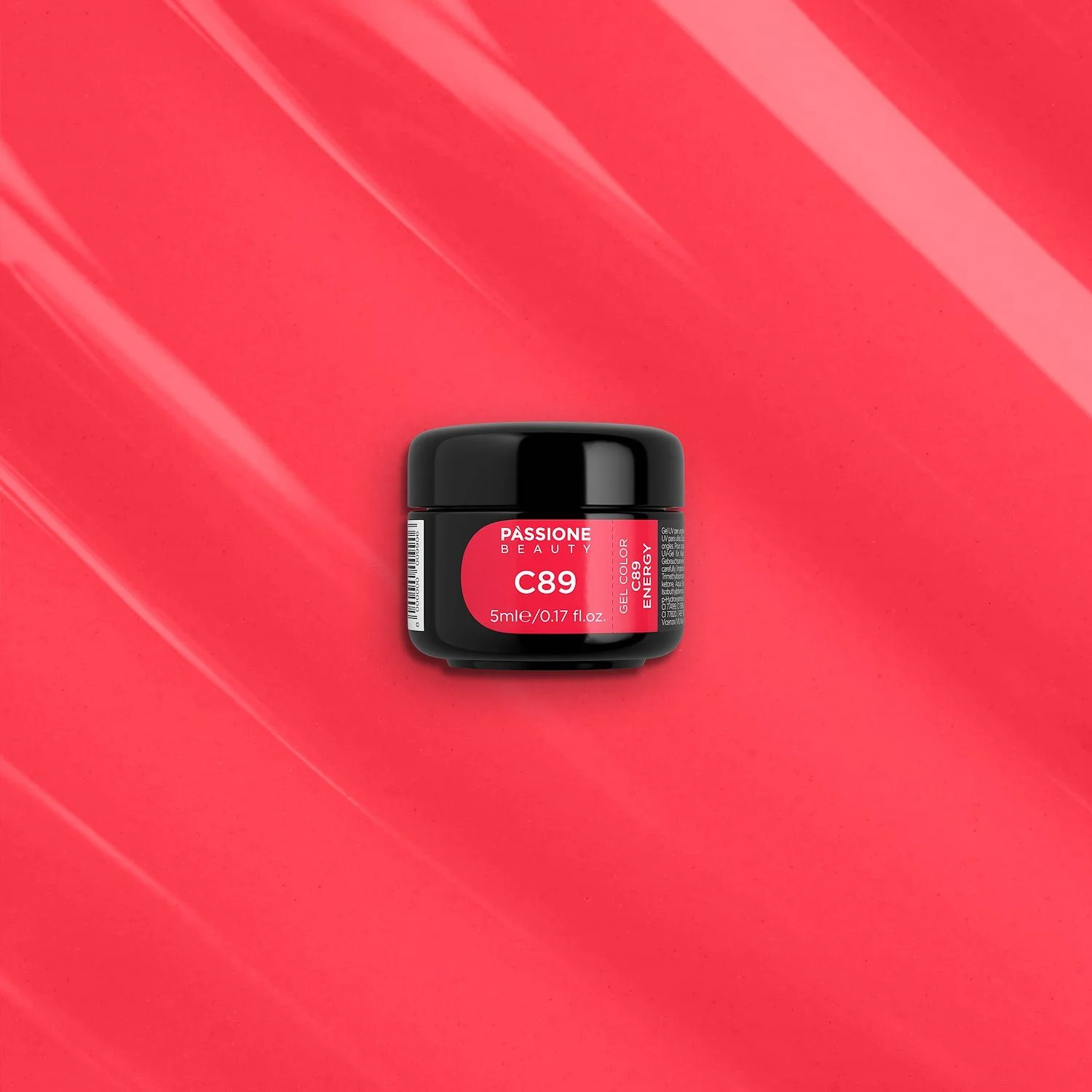 Gel couleur C89 Energia - Gelcouleur orange corail-rose - détail 1