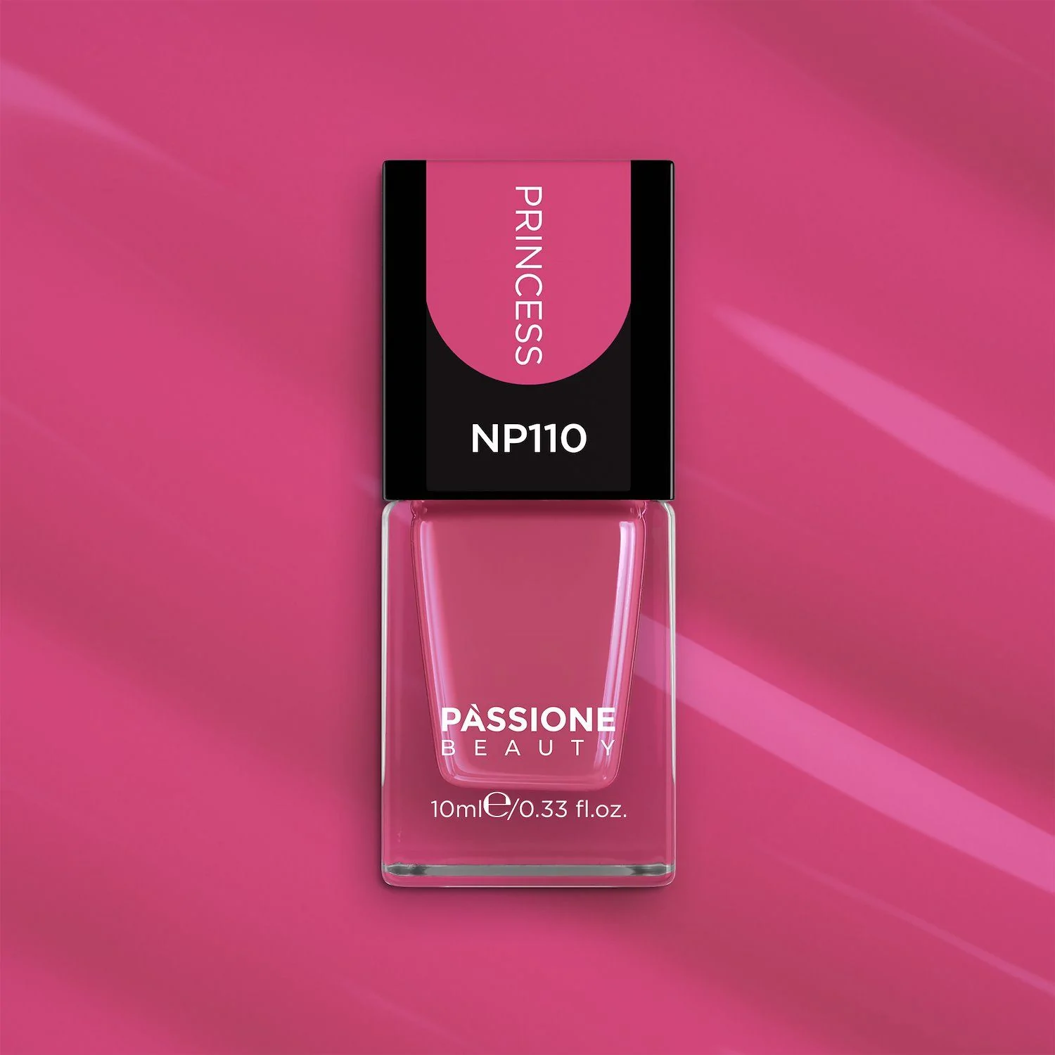 Nagellack NP110 Princess - Fuchsiafarbener Nagellack - Detail 1