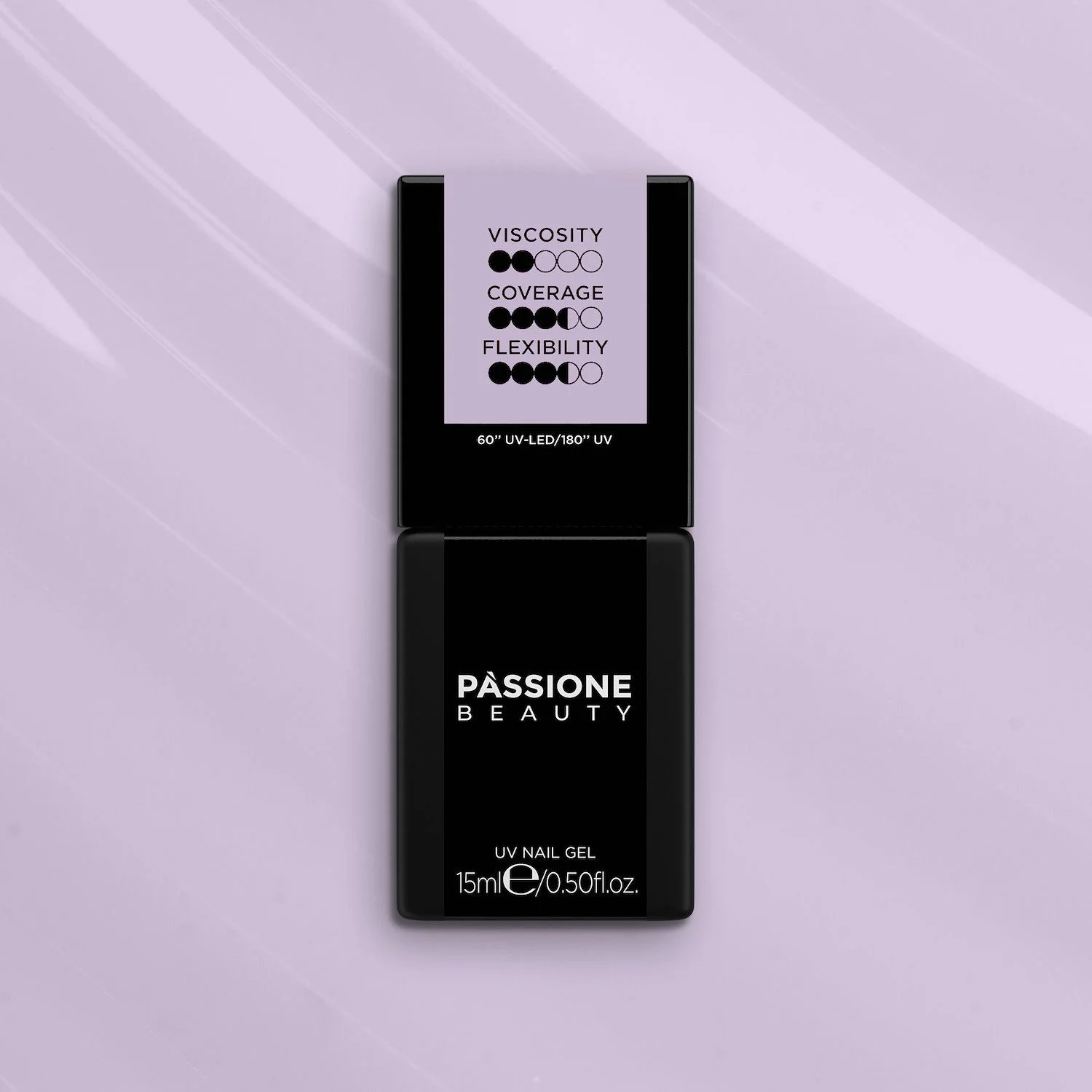 HD Base Pinky Lilac 15 ml - Base Rubber Semi-permanente Lilas - détail 1