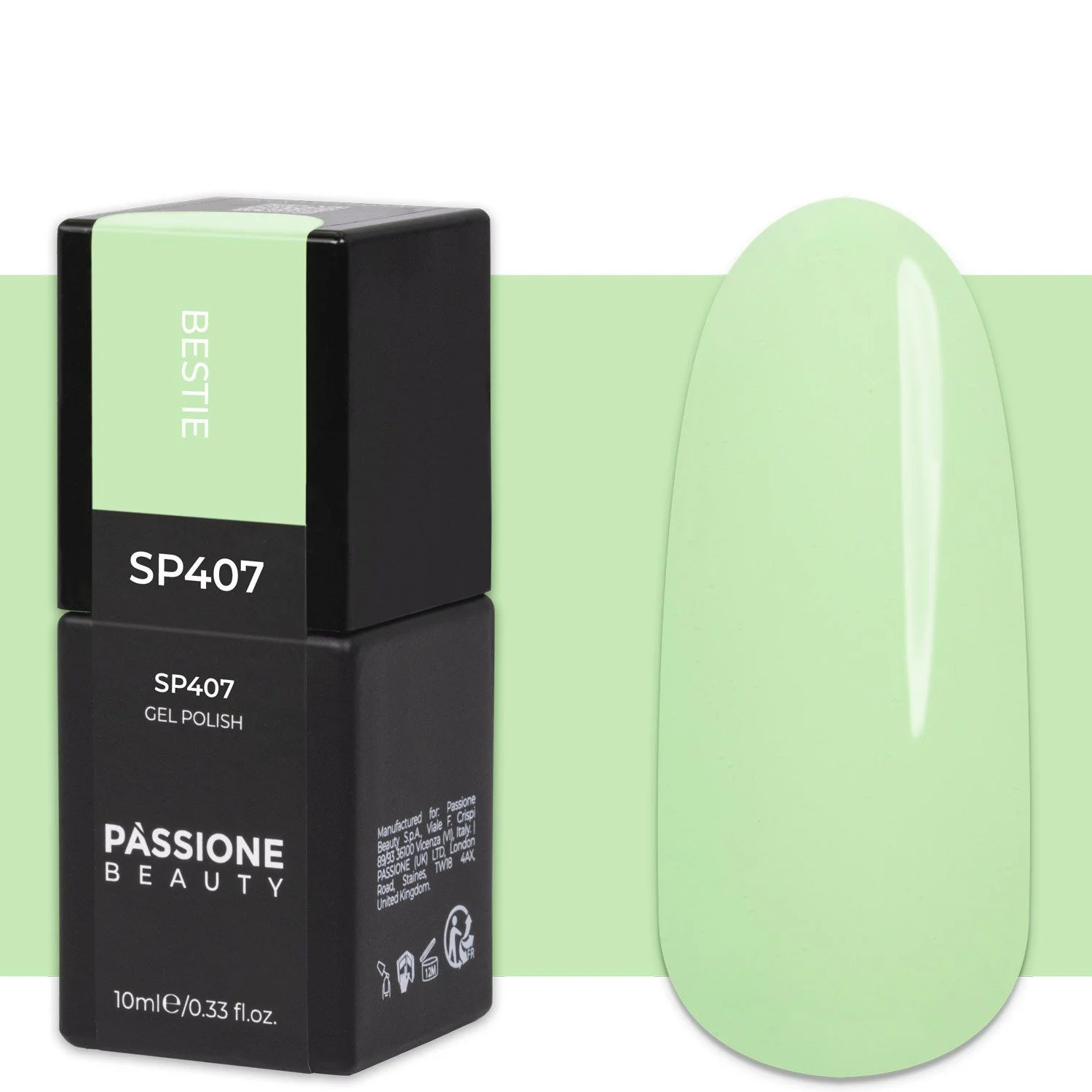 Gel Nail Polish GP407 Bestie  - Pastel Mint Green Gel Polish