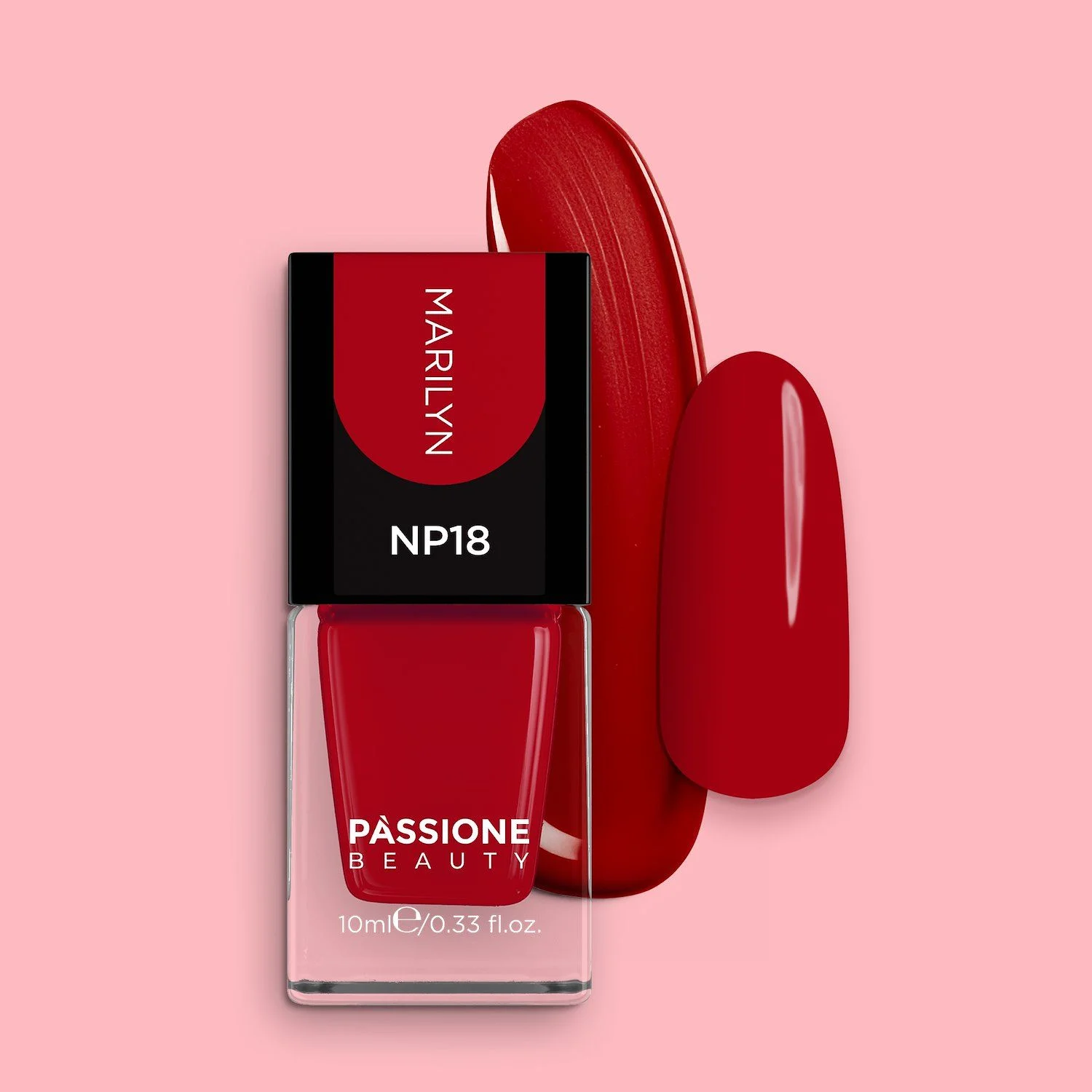 Nail Lacquer NP18 Marilyn - Red nail lacquer