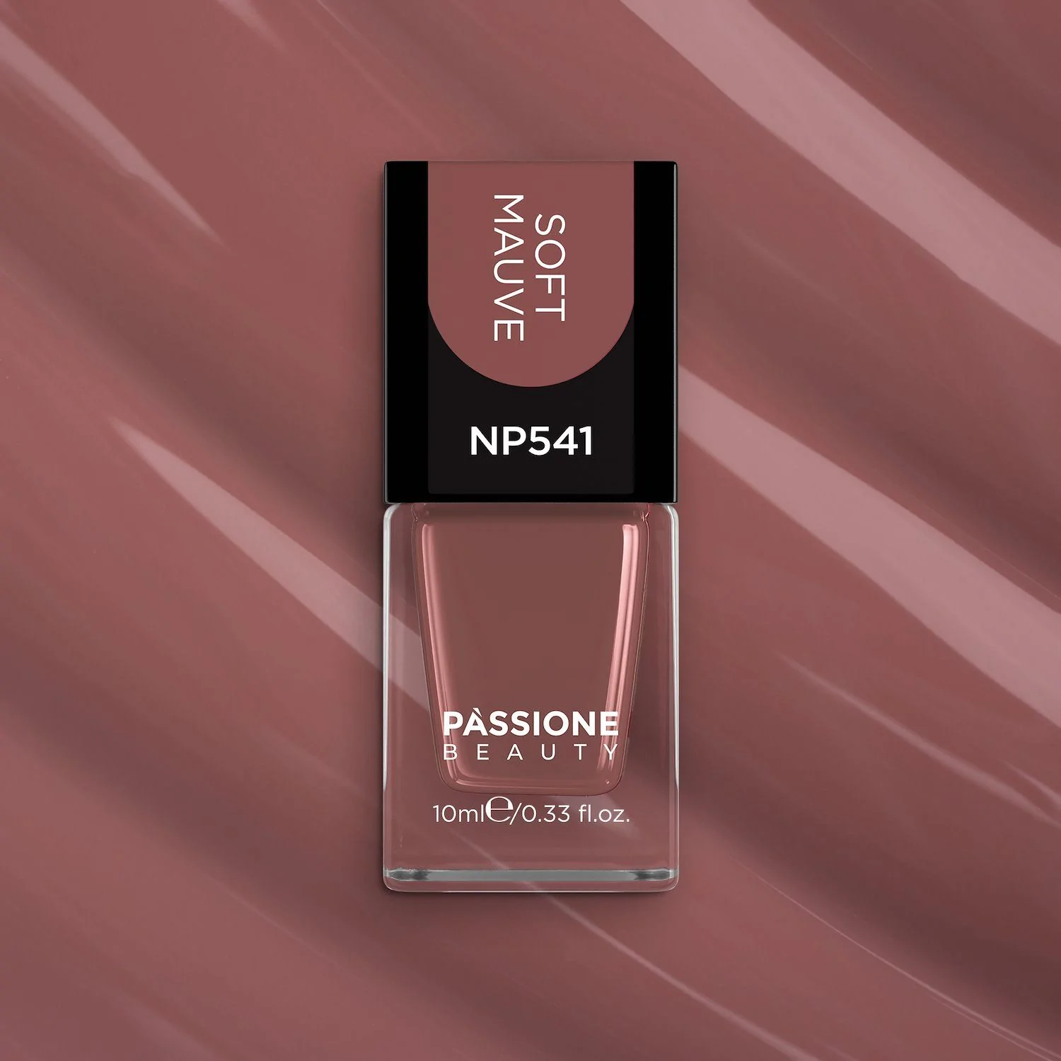 Nail Lacquer NP541 Soft Mauve - Brownish Mauve Nail Lacquer - detail 1