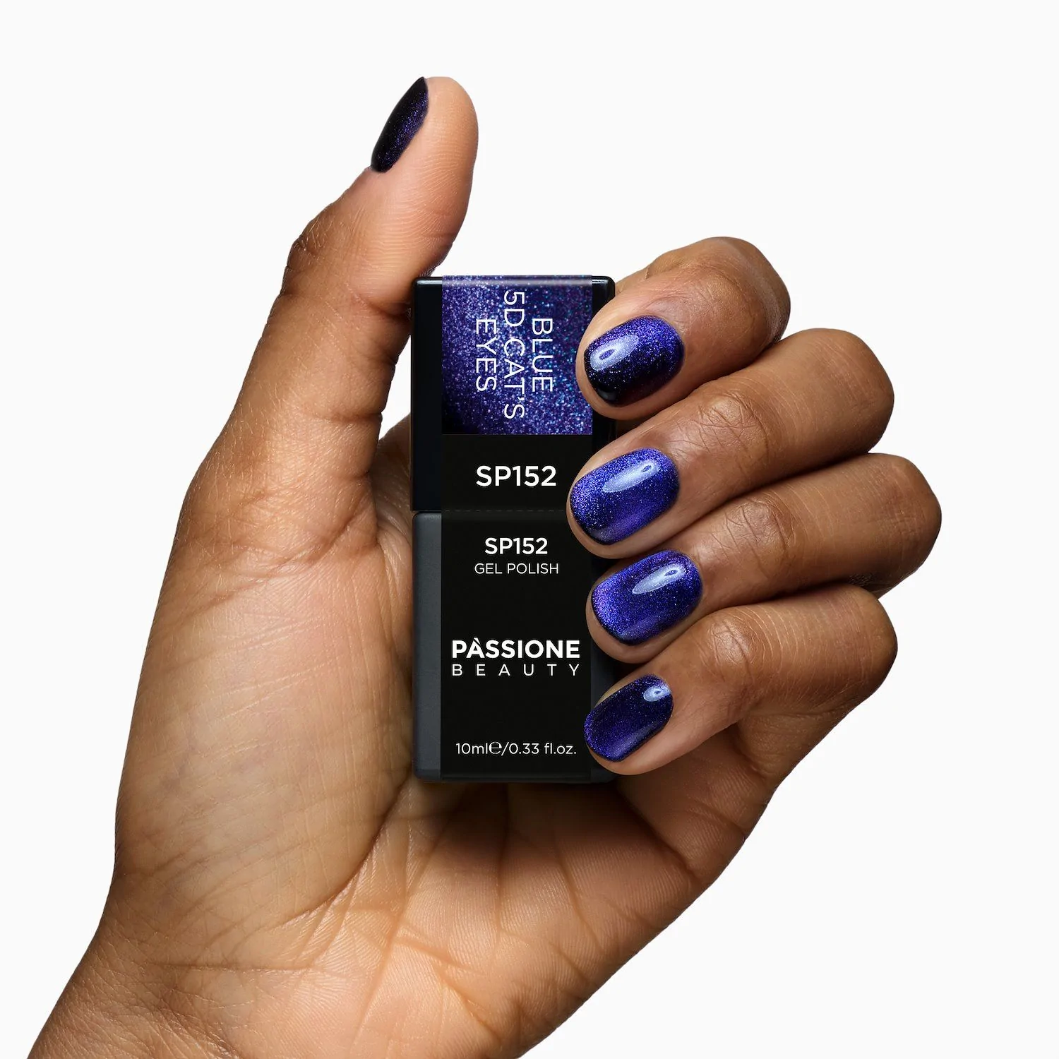 UV-Nagellack SP152 Blue 5D Cat Eye - UV-Nagellack Blau Cat-Eye-Effekt - Detail 1