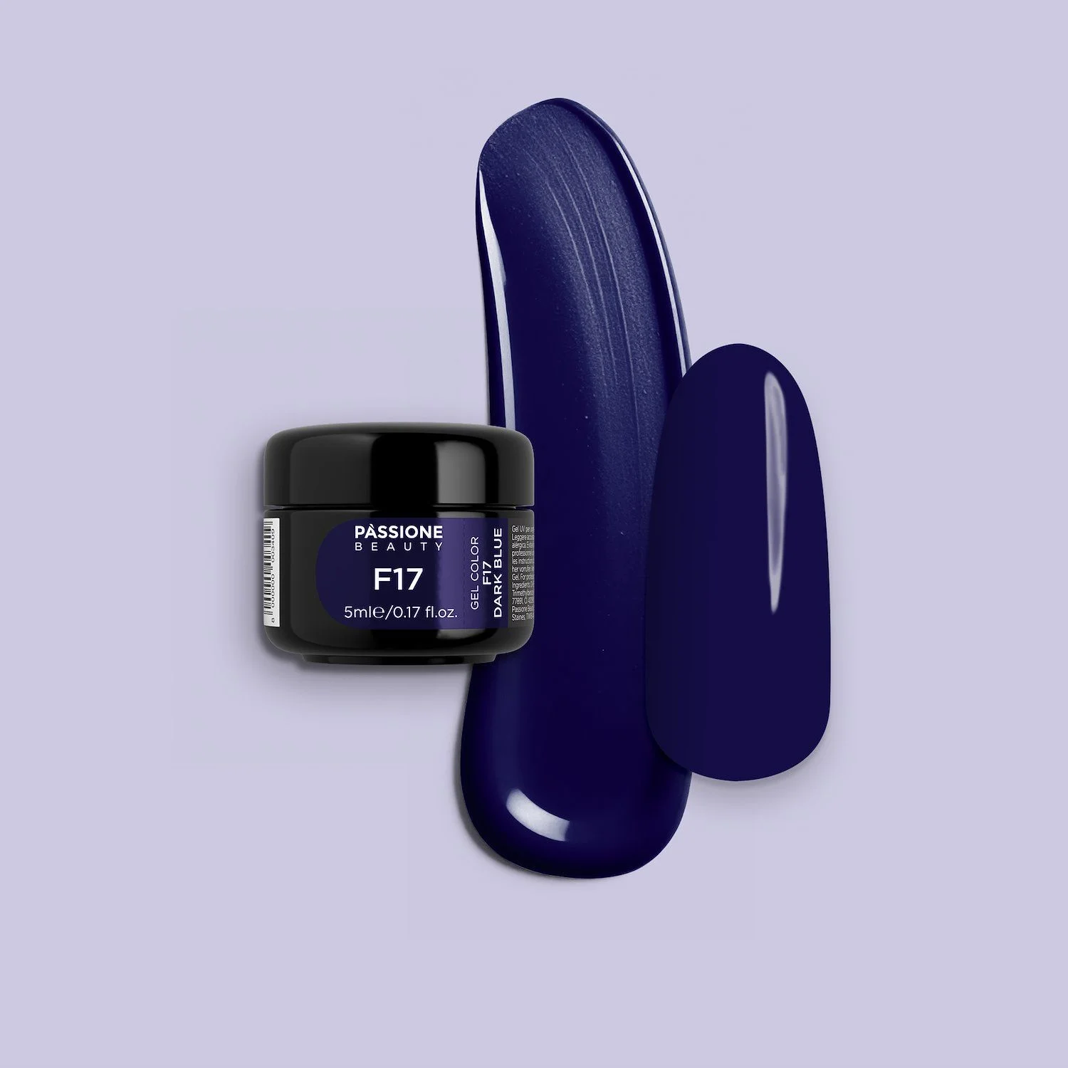 Gel color F17 Dark Blue - Gel Color autosigillante blu scuro