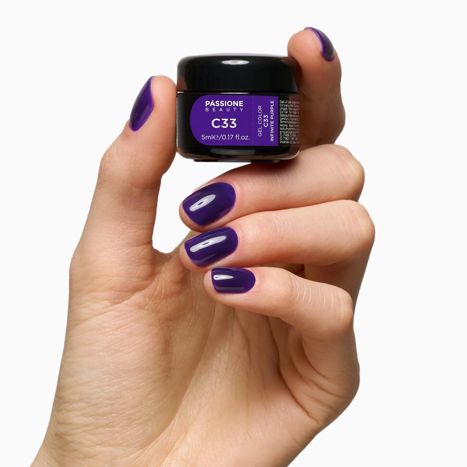 Gel Color C33 Infinite Purple - Gel color violeta amatista - detalle 1