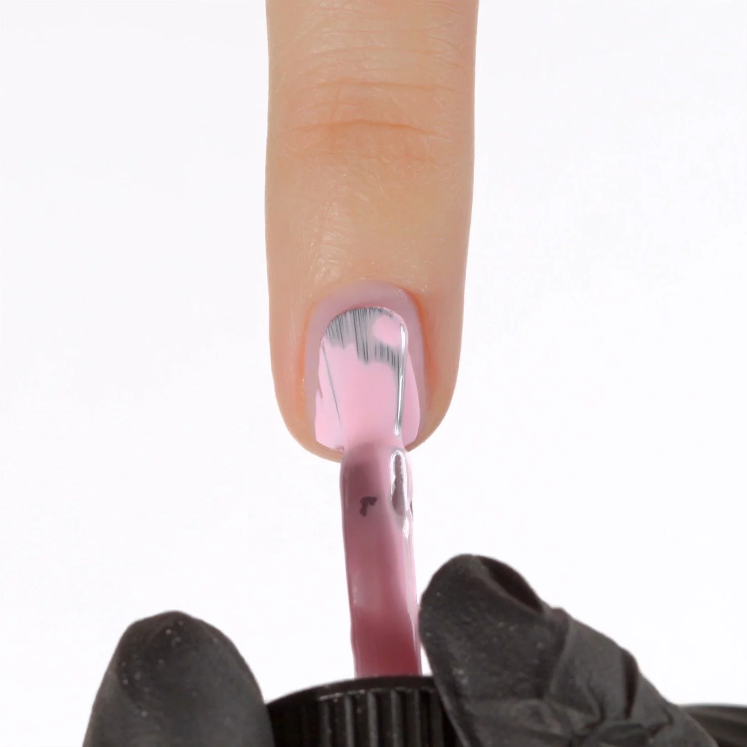 Aplicación de Esmalte semipermanente SP807 Pink Dots