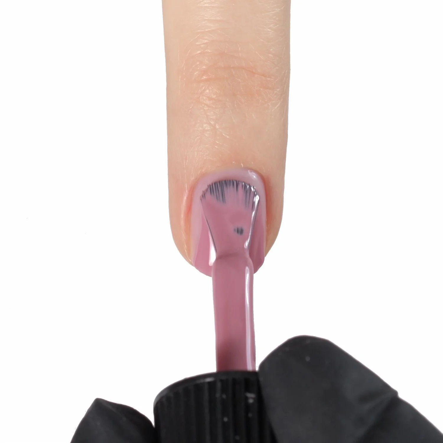 Application of Gel Nail Polish SP653 Blushy Pink